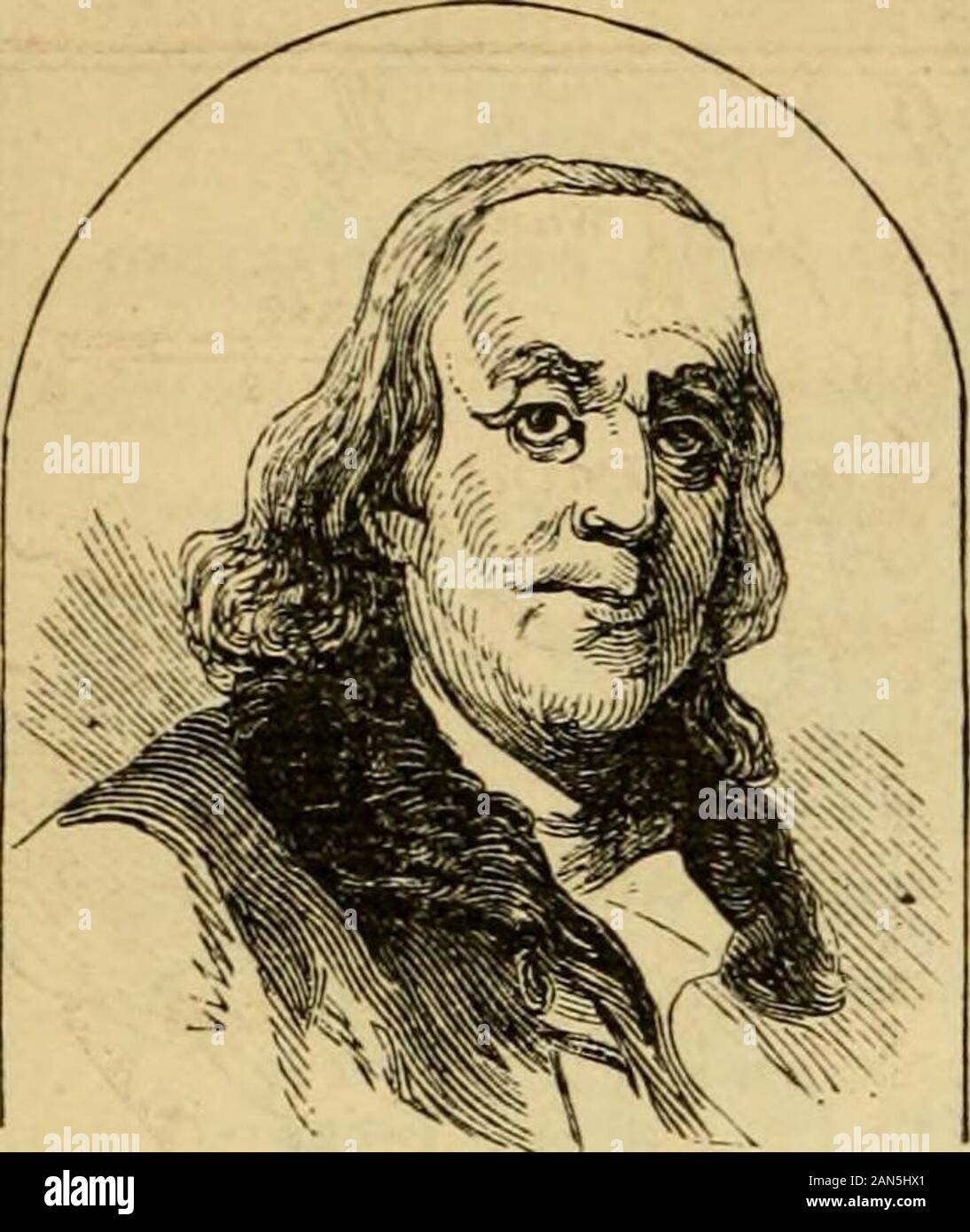 A pictorial school history of the United States; to which are added the Declaration of independence, and the Constitution of the United States . * Benjamin Franklin was born in Boston, in 1706. He died in Philadelphia, in 1790. VI. Questions.—24. What was Congress doing in the mean time ? 25. Eecitethe resolution which was offered by Lee. 26. When did he offer it? VII. 27. What is said of the discussion that followed? 28. What committee wasappointed? 29. What became of Lees resolution? 30. Give the further history ofthe Declaration. 0* 130 AMERICAN REVOLUTION.. DE. FRANKLIN. Thomas Jefferson, Stock Photo