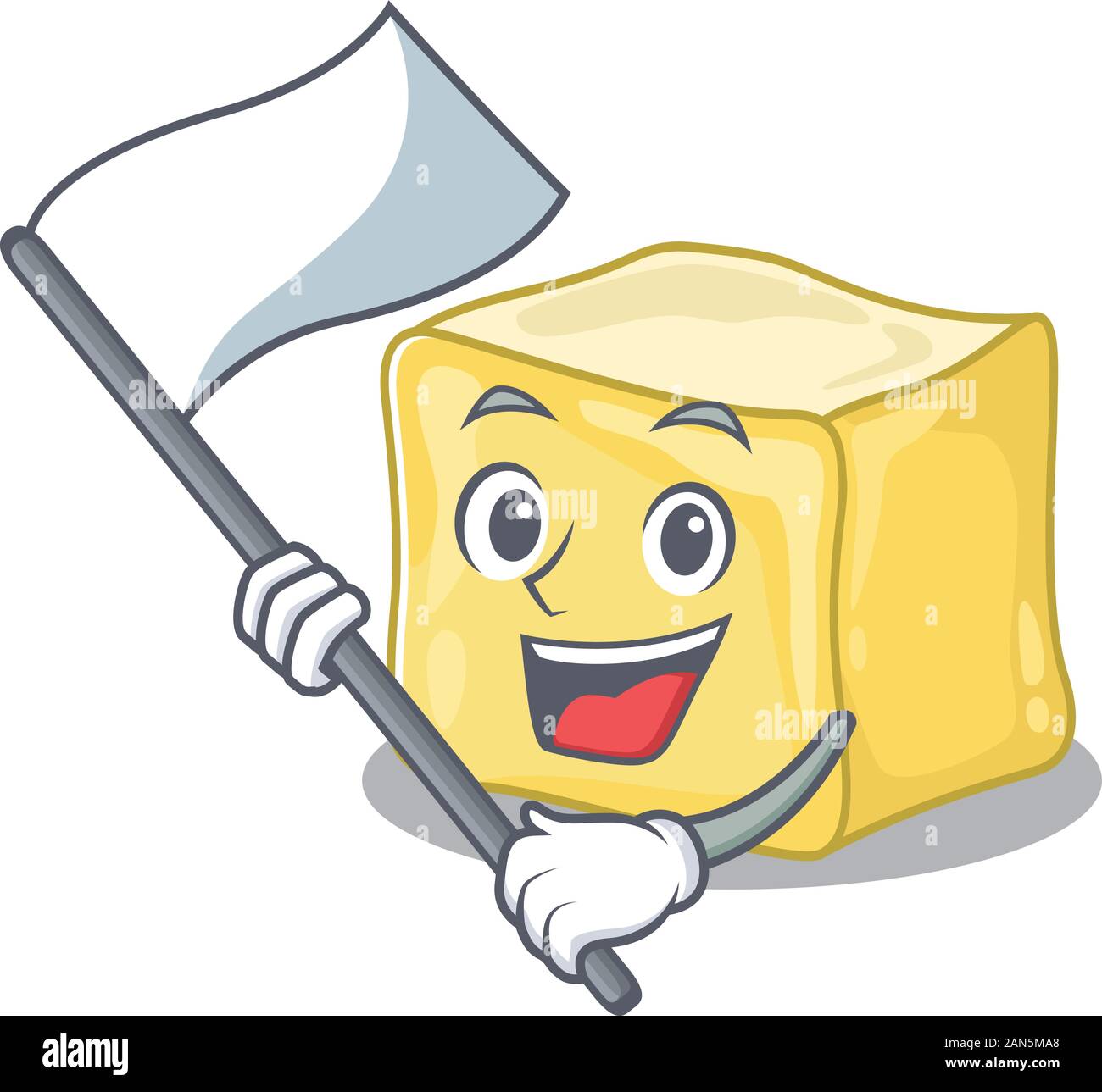 Creamy butter Cartoon character style with a crazy face Stock Vector Image  & Art - Alamy
