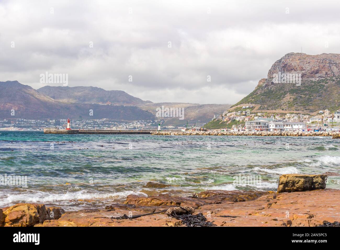 CAPE TOWN , SOUTH AFRICA - 03 JANUARY 2019: View from St James beach ...