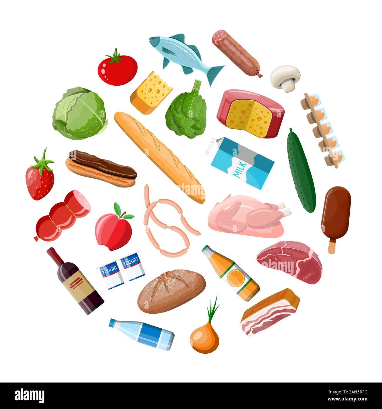 Icon organic food drinks Stock Vector Images - Alamy