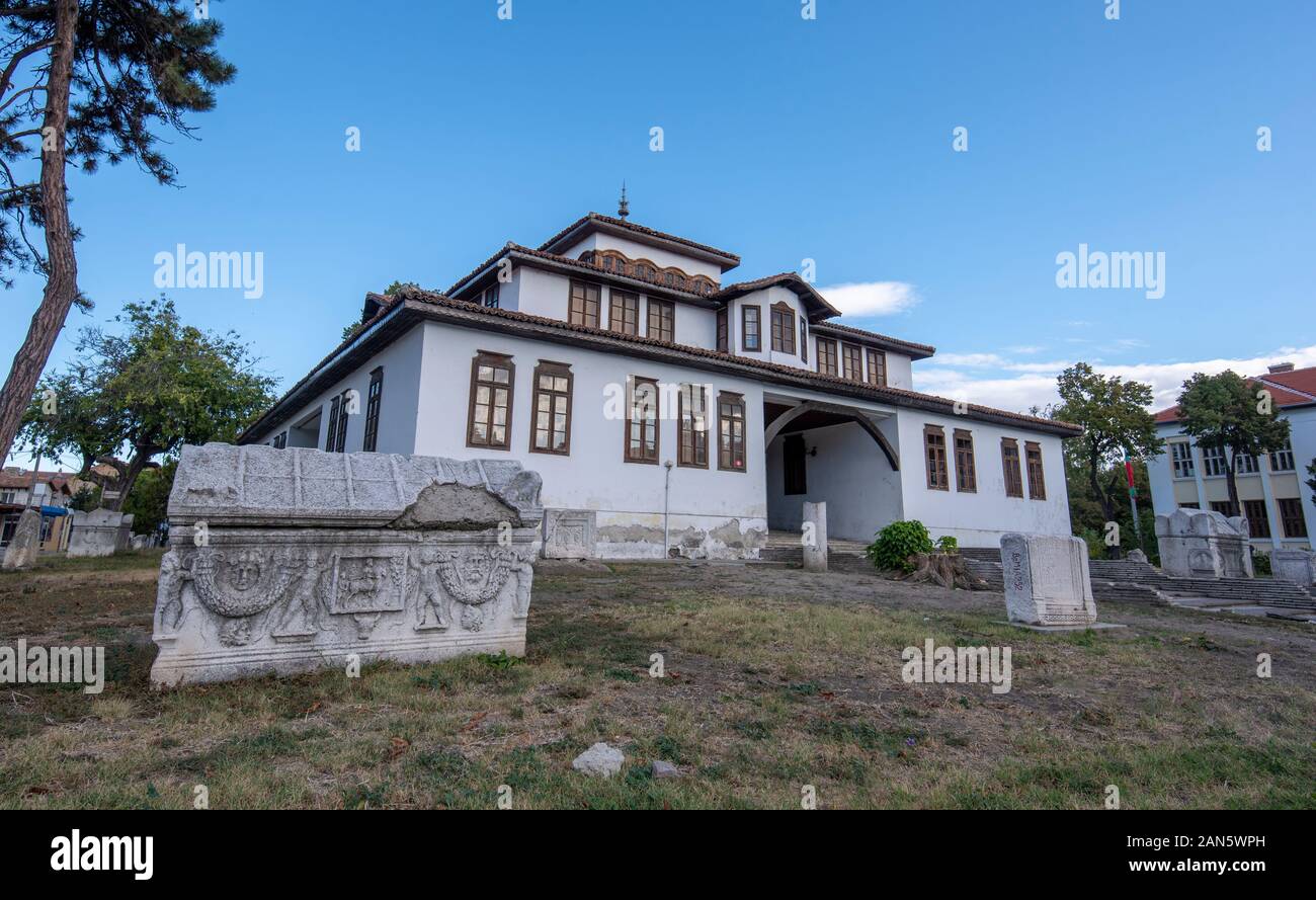 History museum Konaka, a unique architectural and cultural monument. Bulgarian Renaissance architecture building in Vidin, Bulgaria Stock Photo
