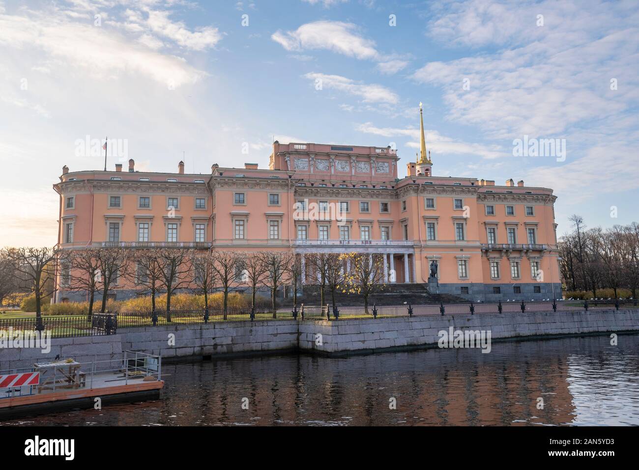 Saint Michael's Castle (Mikhailovsky Castle or Engineers Castle) in Saint Petersburg, Russia Stock Photo
