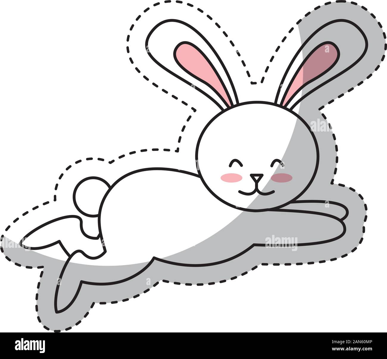 cute rabbit isolated icon Stock Vector Image & Art - Alamy