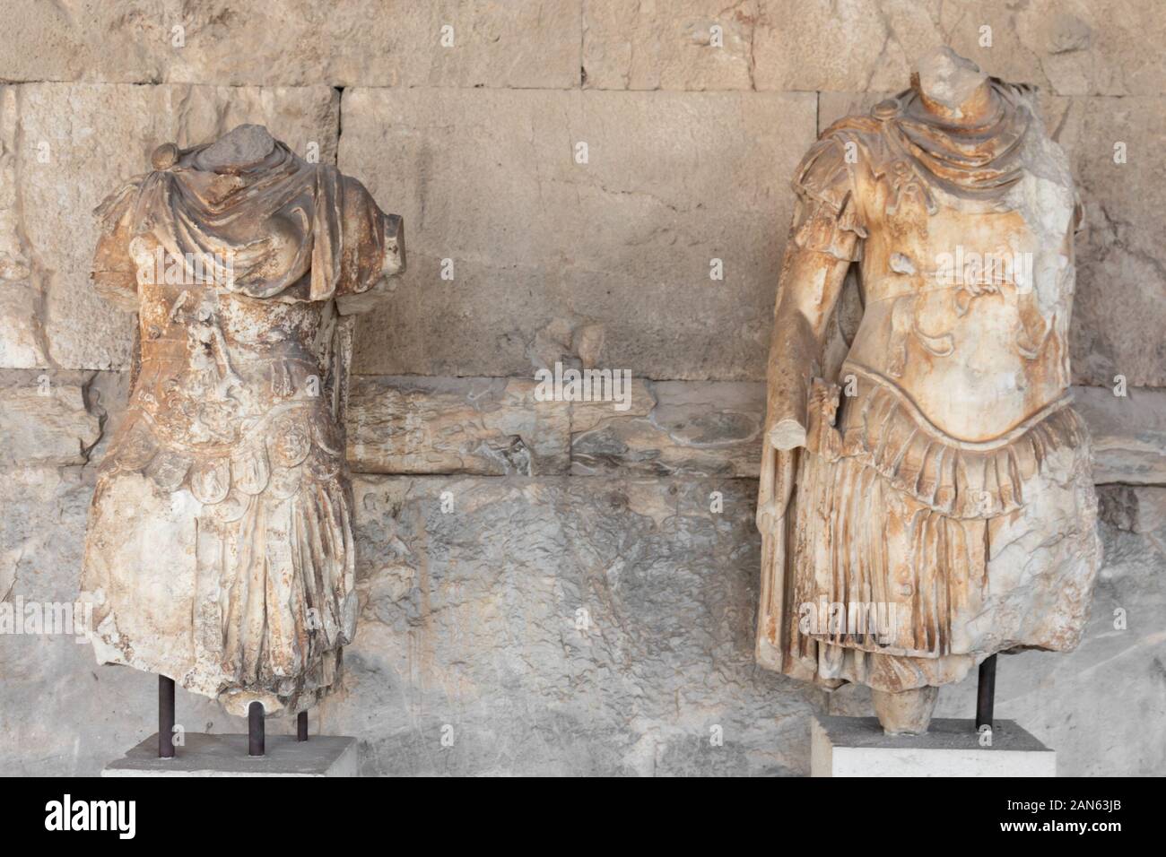 Ancient greek statues of the personifications of Odyssey greece Stock ...