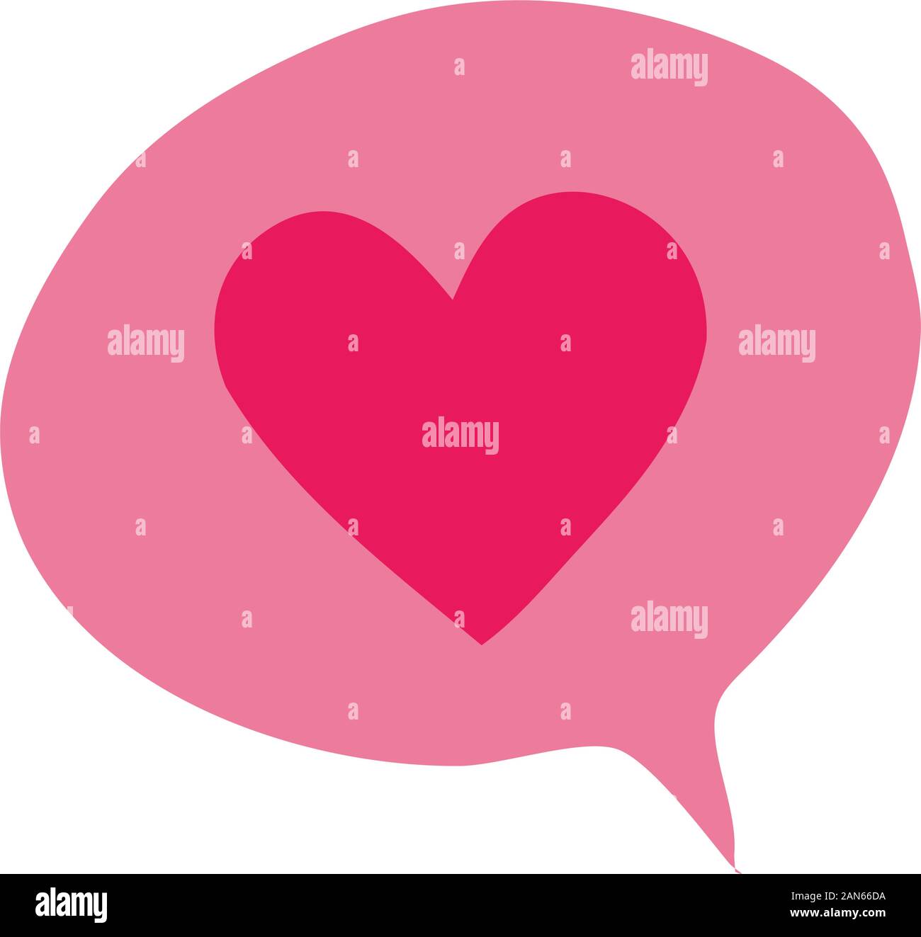 speech bubble with heart love Stock Vector Image & Art - Alamy