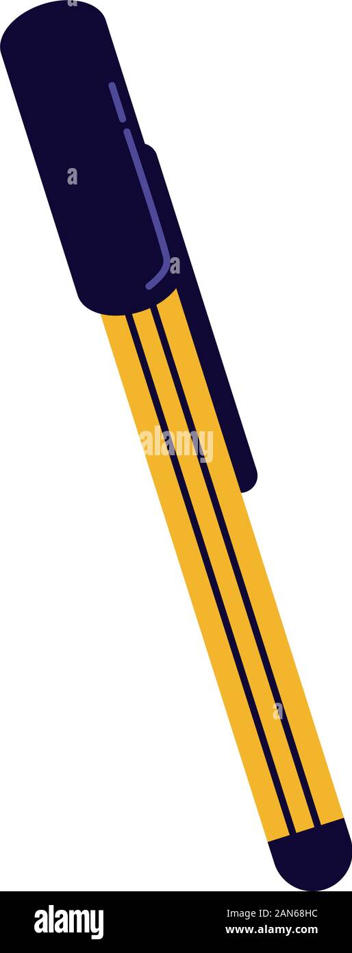 pen school supply isolated icon Stock Vector Image & Art - Alamy