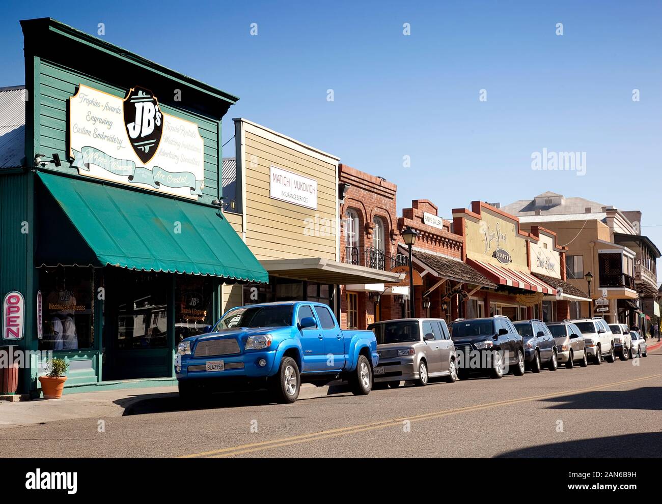 Historic Jackson California off HWY 88 Stock Photo - Alamy