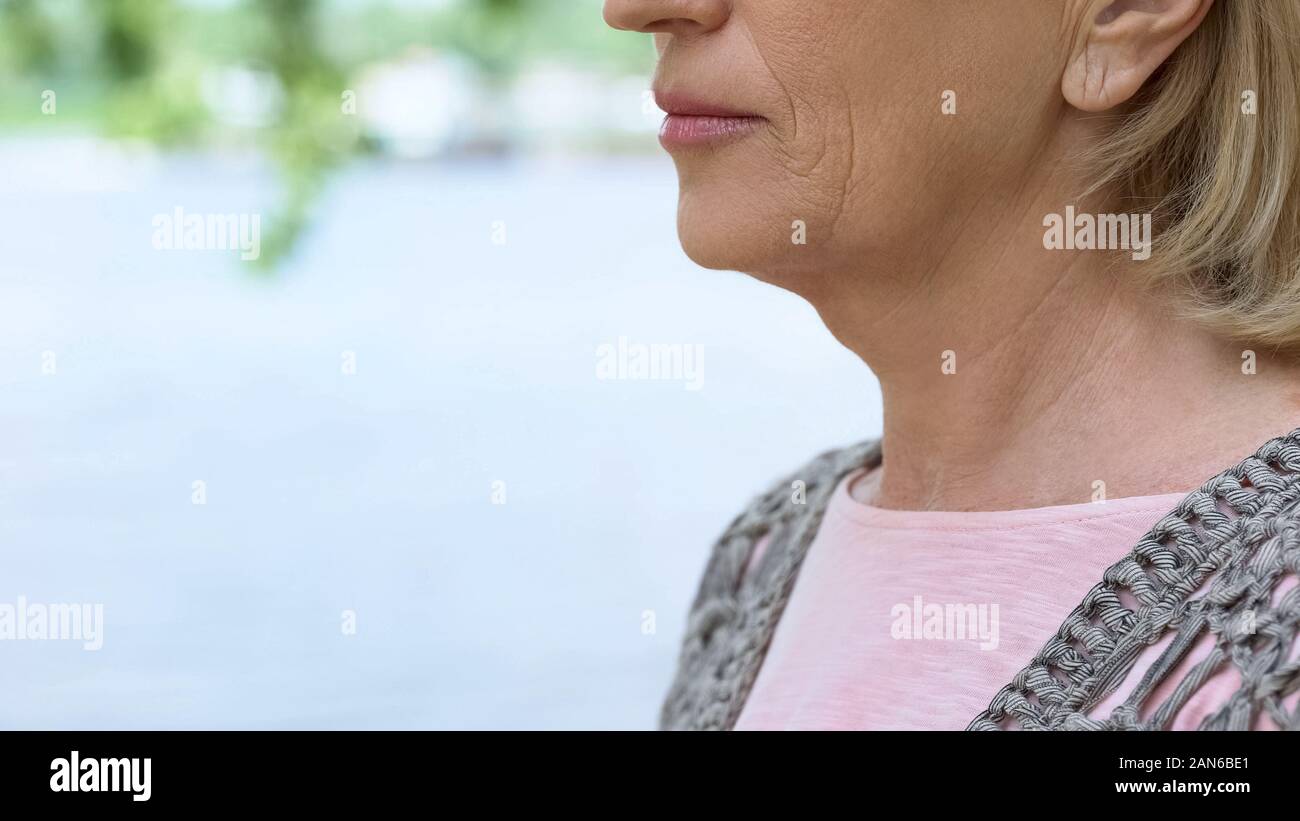 Wrinkled old woman hi-res stock photography and images - Alamy