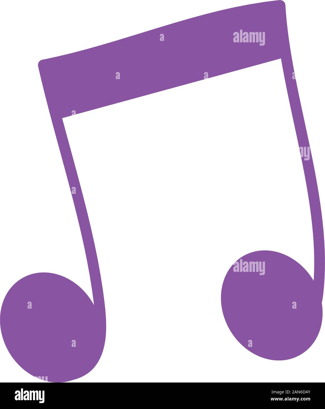 music notes sound isolated icon Stock Vector Image & Art Alamy