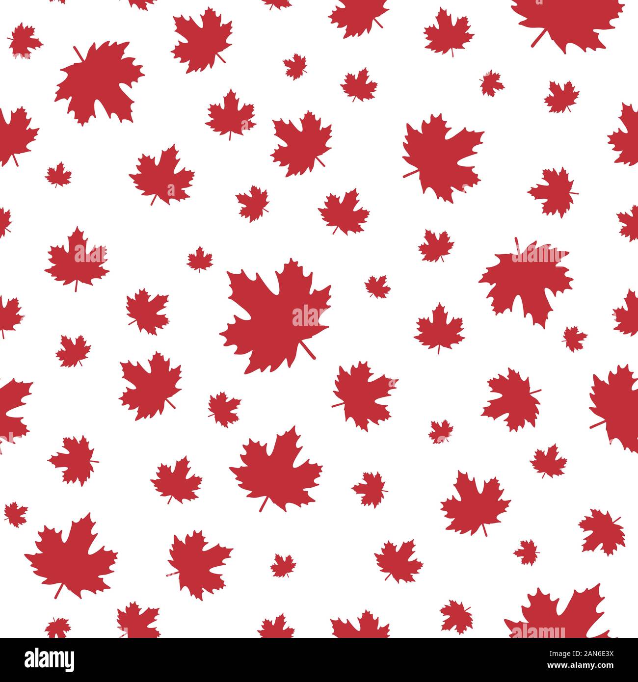 Seamless pattern with shabby red maple leaves with little stem. Vector  background. Autumn wallpaper. Canada vector backdrop. Red maple leaf  texture Stock Vector Image & Art - Alamy