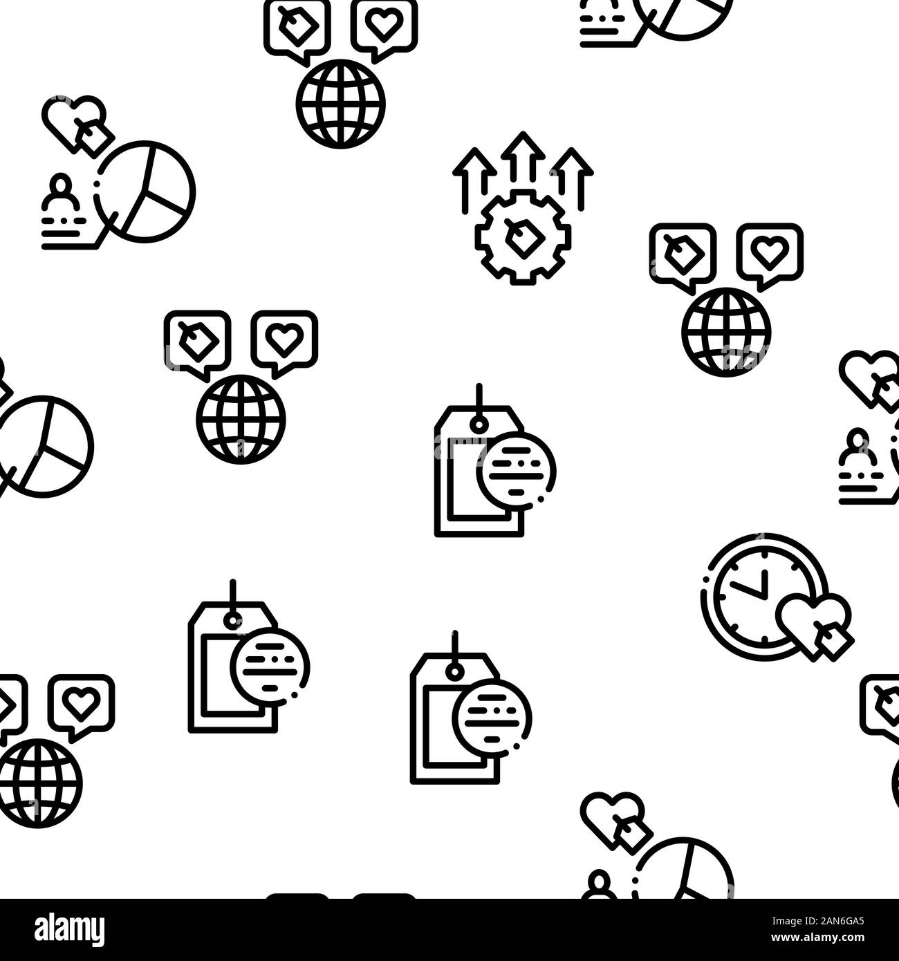 Ambassador Creative Seamless Pattern Vector Stock Vector