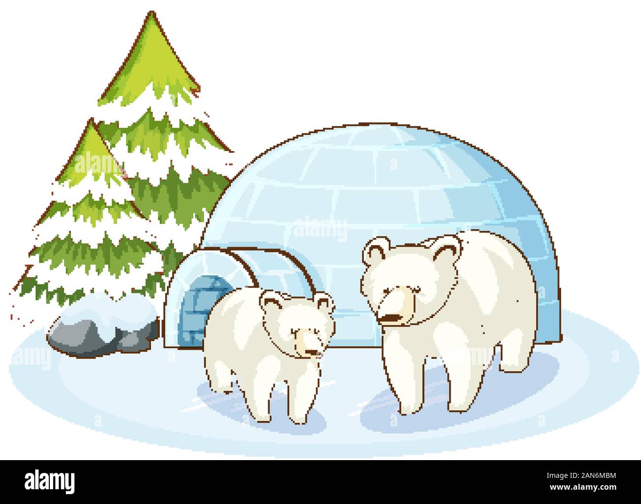 Ice igloo bear hi-res stock photography and images - Alamy
