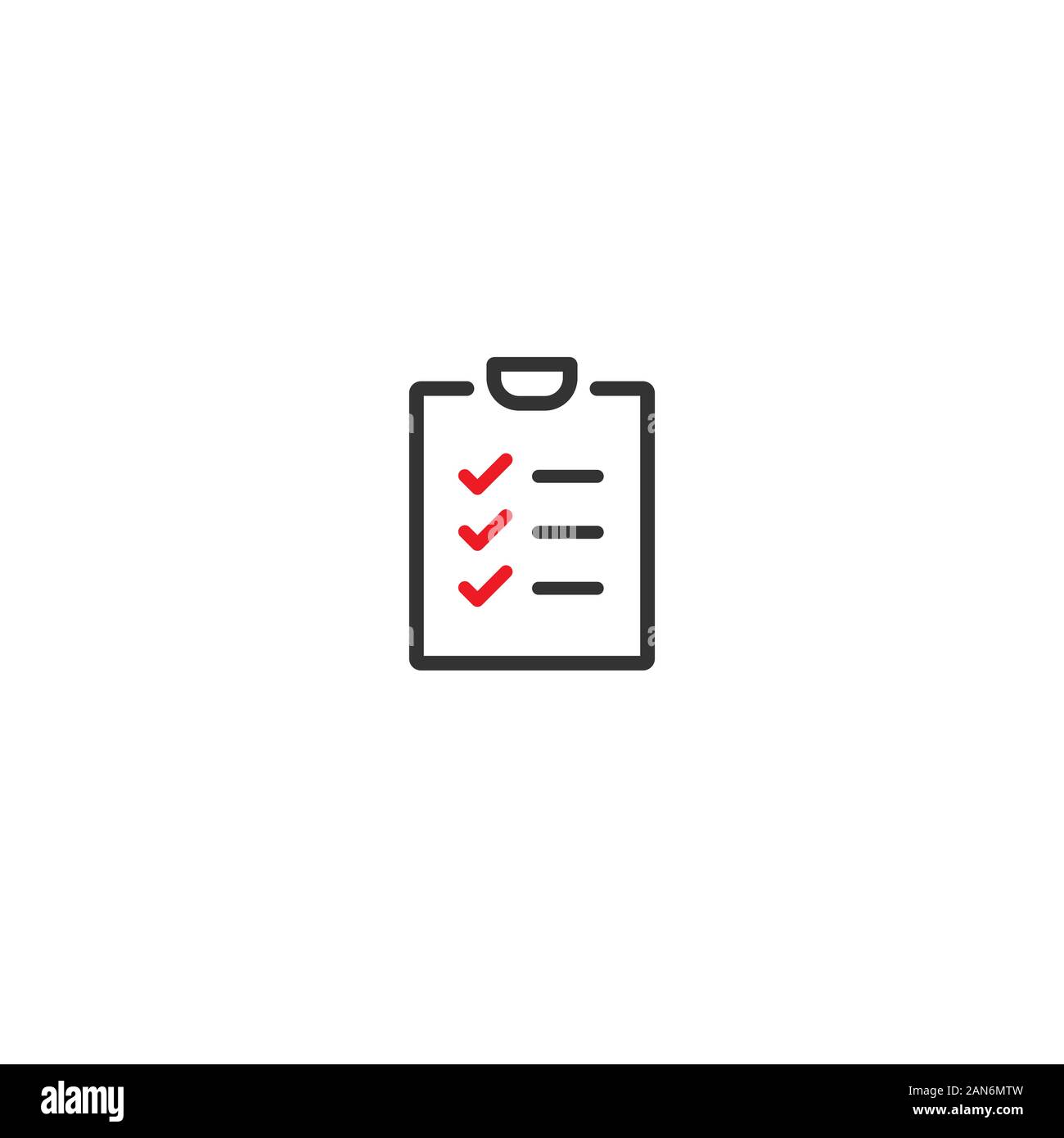 Todo check list with ticks and points. Clipboard with check marks