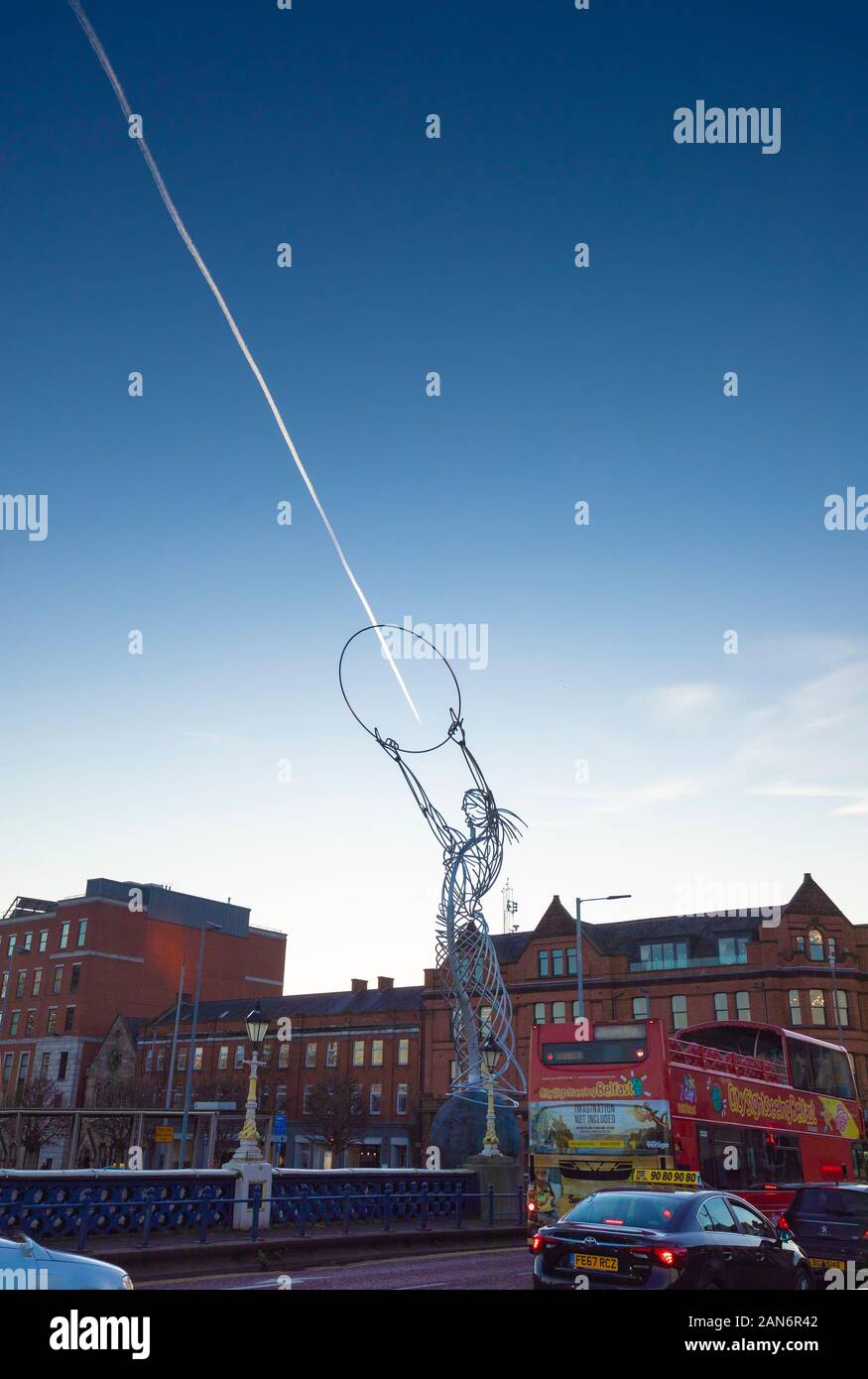 Beacon of Hope sculpture in Thanksgiving Square Belfast Stock Photo Alamy