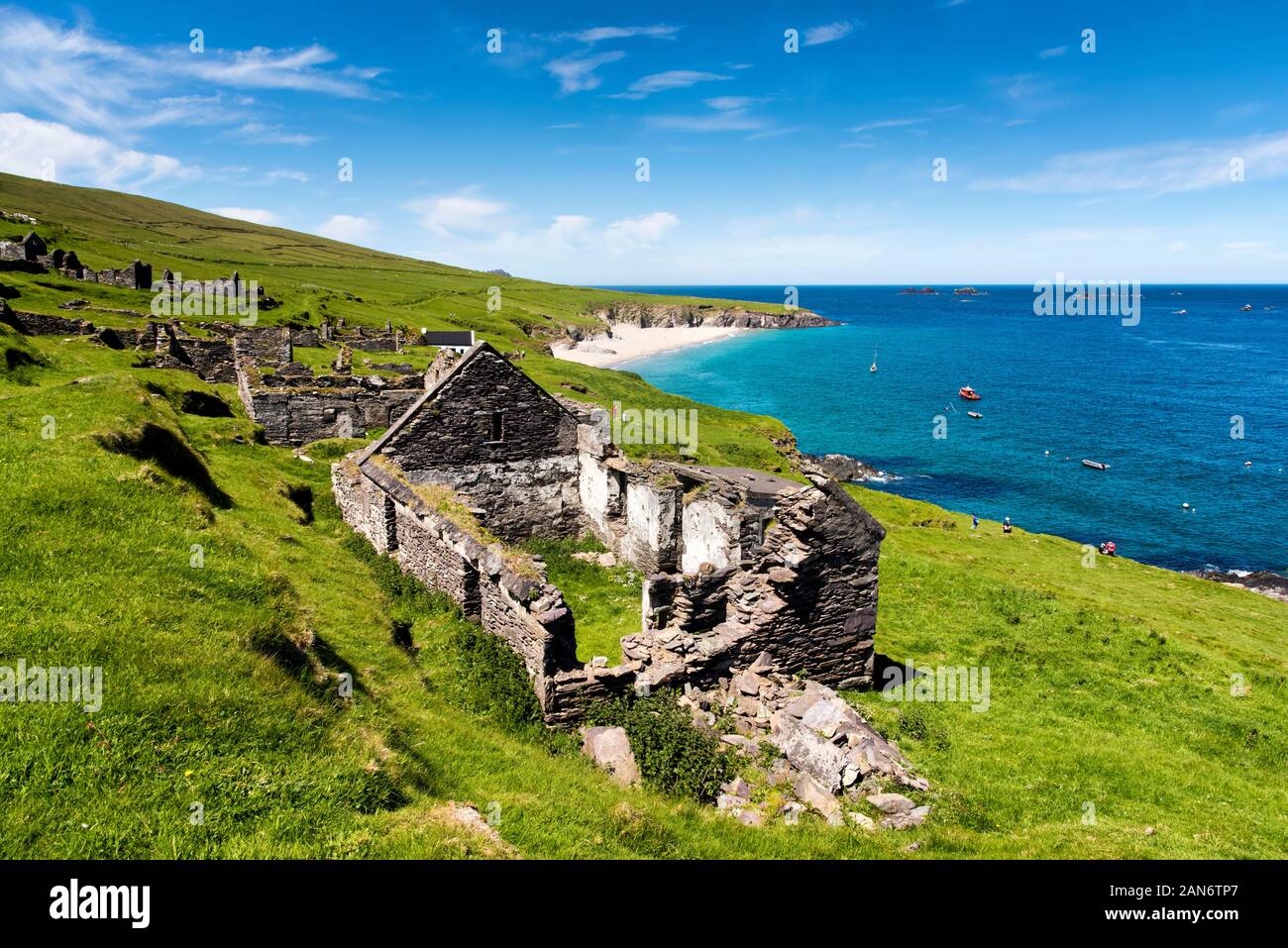 Great Blasket Island, Dingle Co. Kerry, Ireland Stock Photo