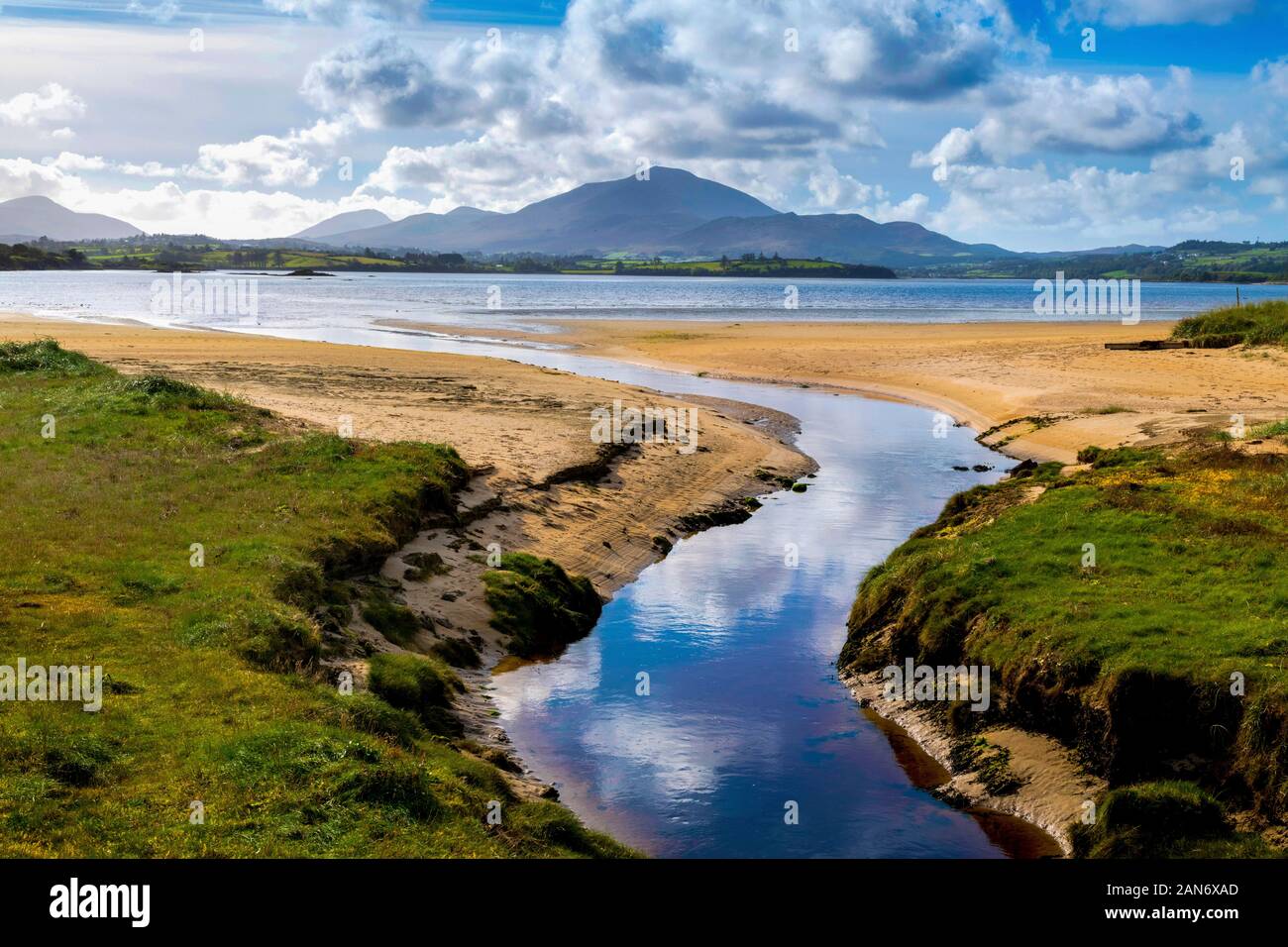 Donegal Boardwalk resort at Tramore Beach Downings donegal Ireland Stock Photo