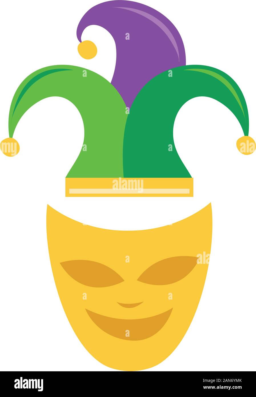 mardi gras theater mask with jester hat Stock Vector Image & Art - Alamy