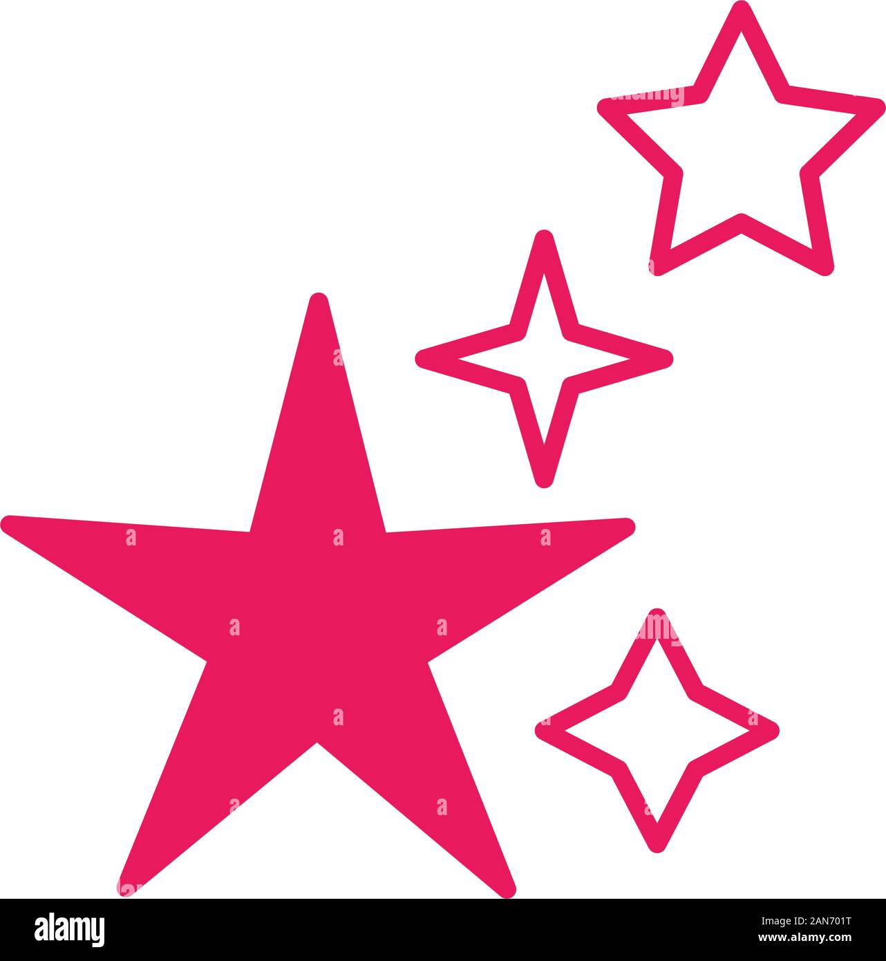 stars premium decoration isolated icon Stock Vector Image & Art - Alamy