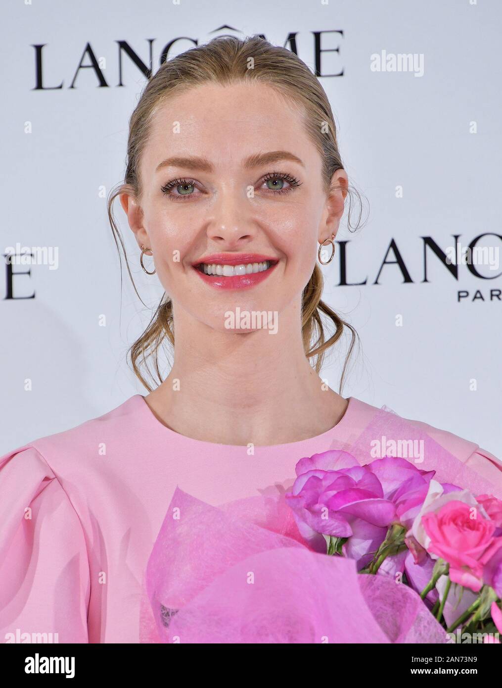 Tokyo, Japan. 15th Jan 2020. Actress Amanda Seyfried attends the press conference for Lancome in Tokyo, Japan on January 15, 2020. Credit: AFLO/Alamy Live News Stock Photo