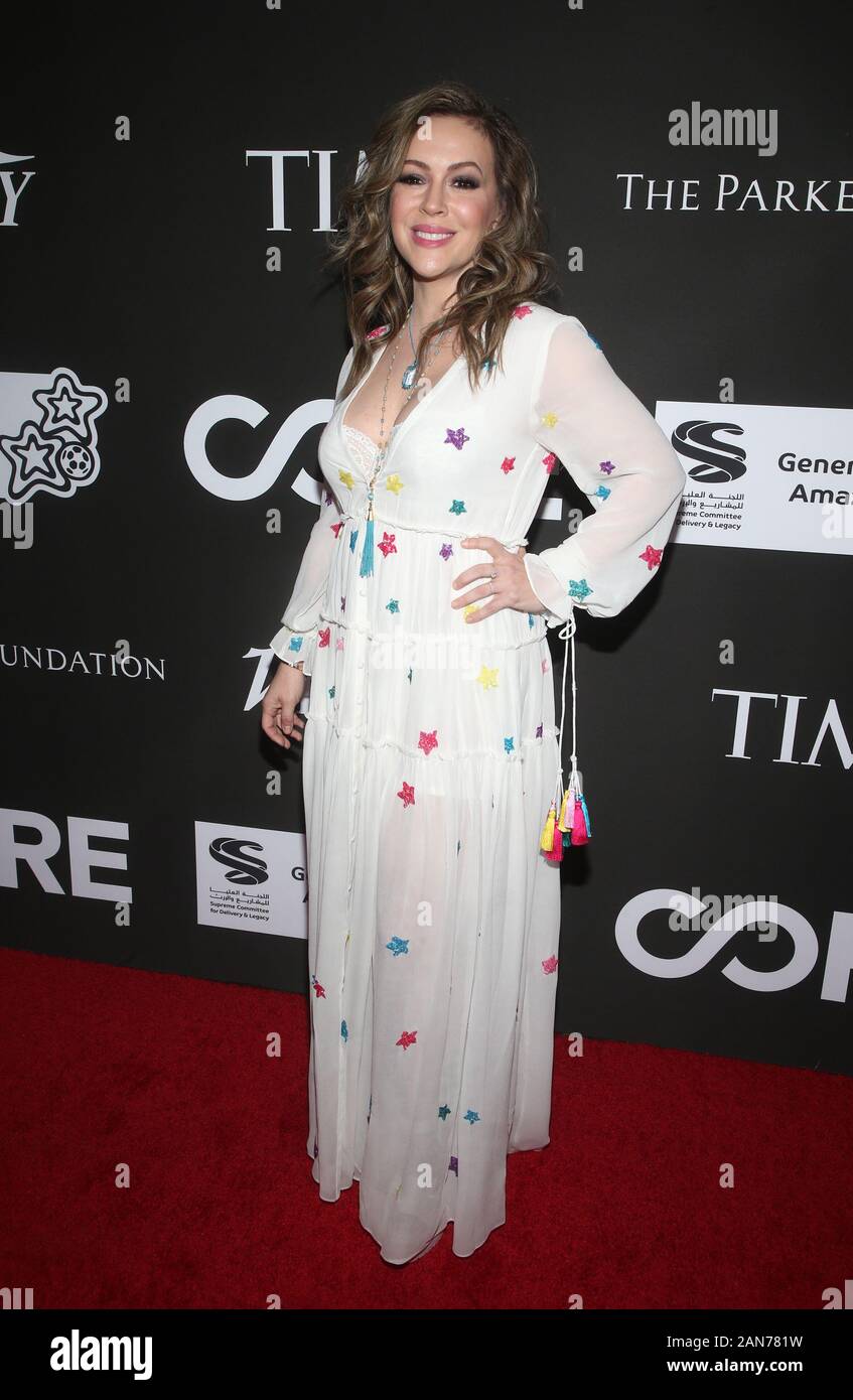 15 January 2020 - Los Angeles, California - Alyssa Milano. CORE Gala: A