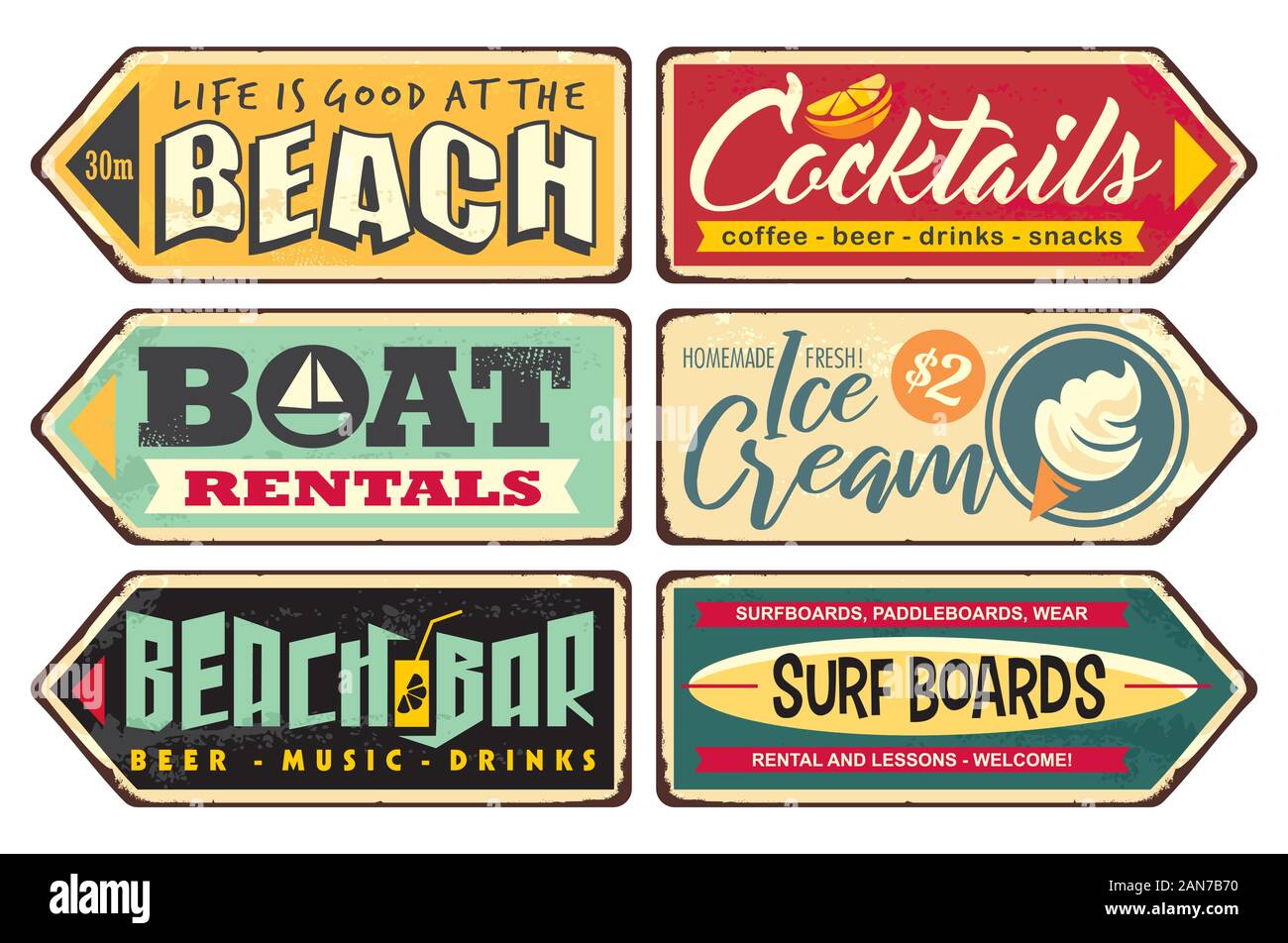 Old ice cream sign Cut Out Stock Images & Pictures - Alamy