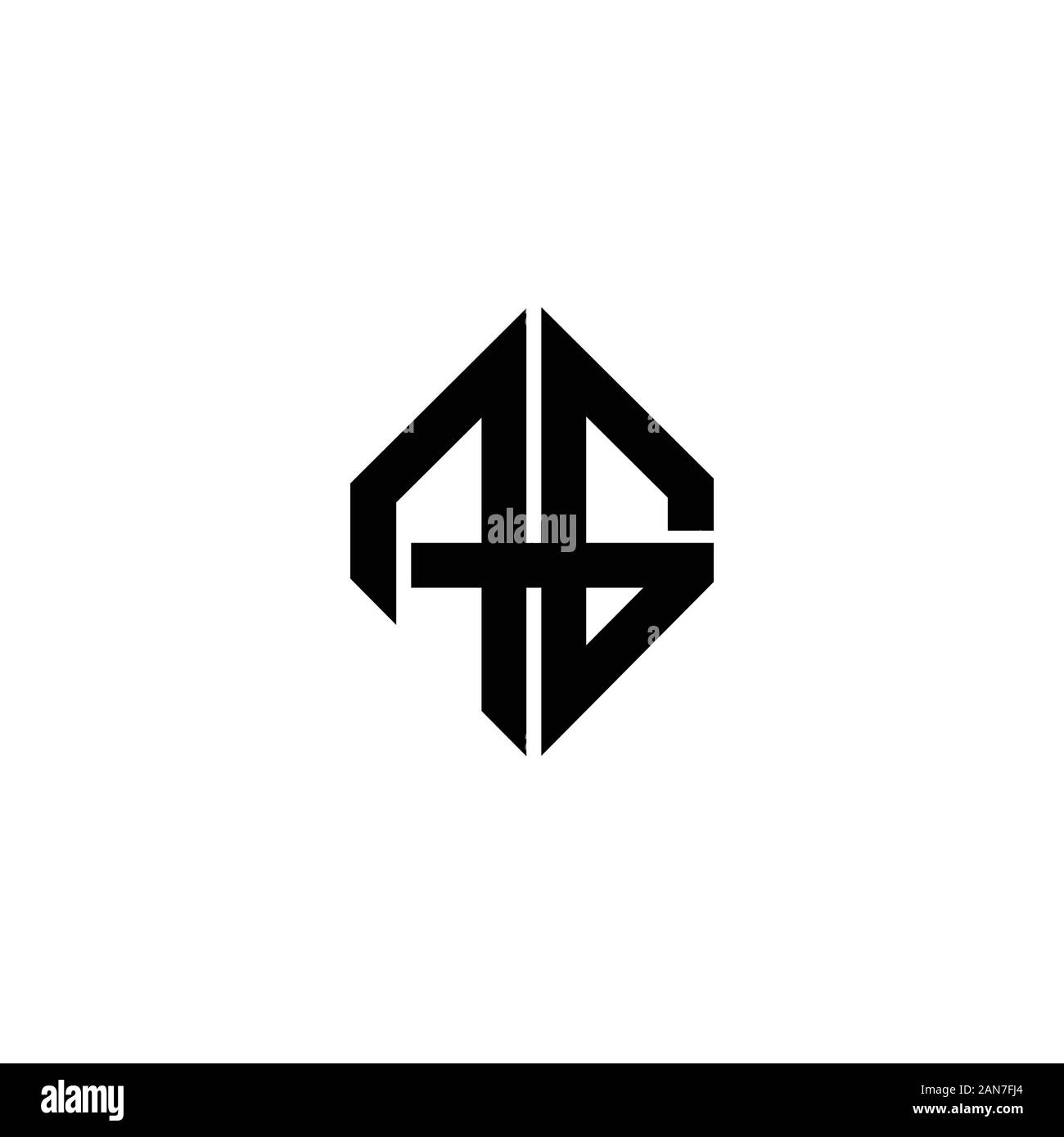 initial letter gaor ag logo vector design Stock Vector