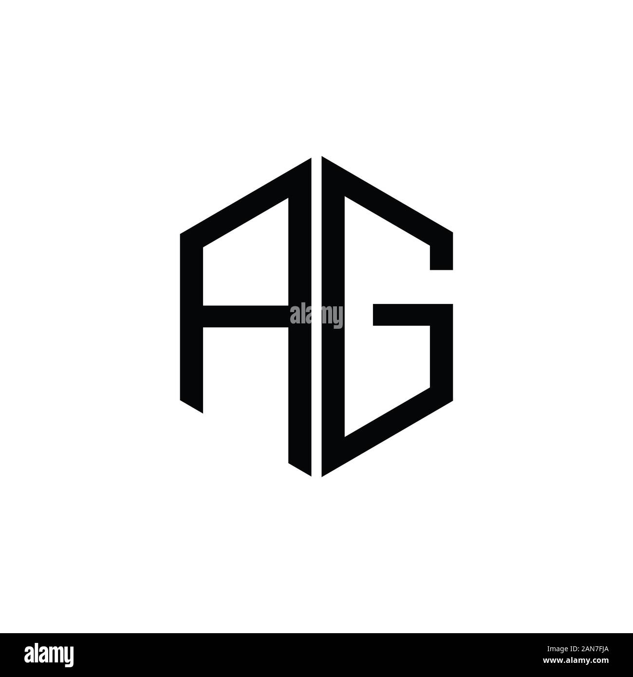 initial letter gaor ag logo vector design Stock Vector Image & Art - Alamy