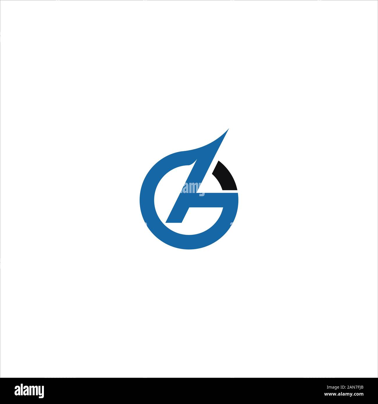 initial letter gaor ag logo vector design Stock Vector