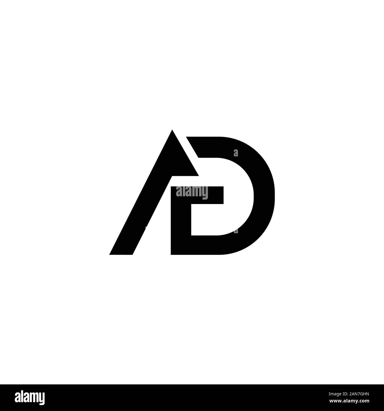 initial letter gaor ag logo vector design Stock Vector