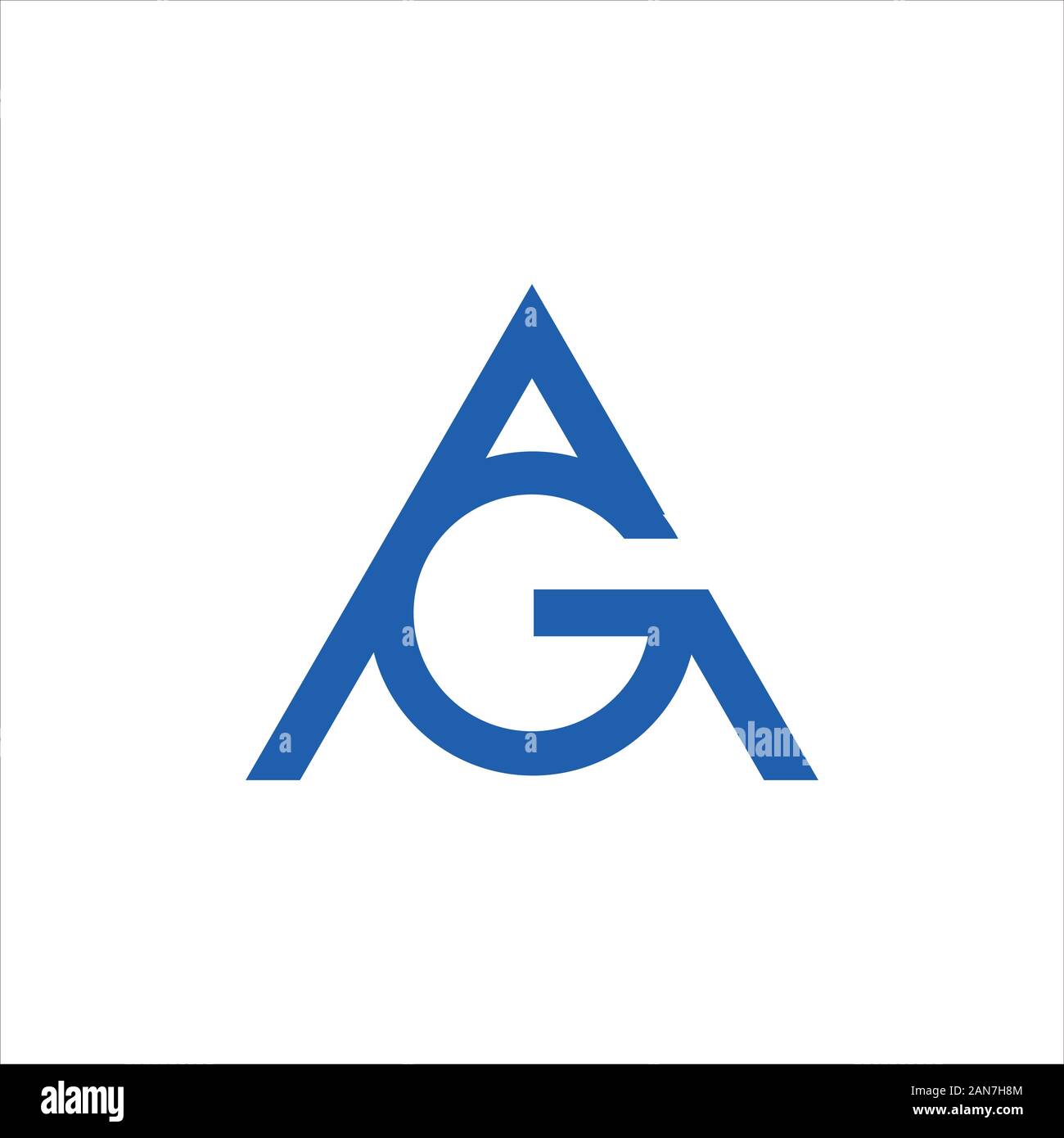 initial letter gaor ag logo vector design Stock Vector