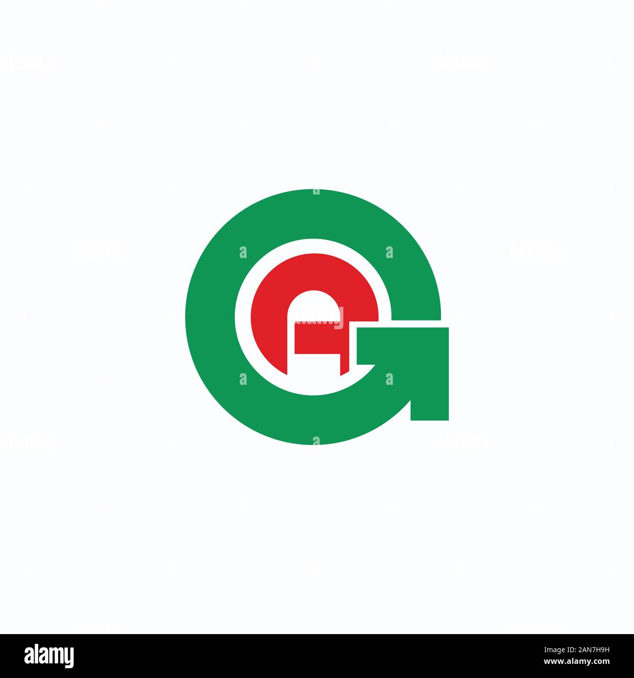 initial letter gaor ag logo vector design Stock Vector
