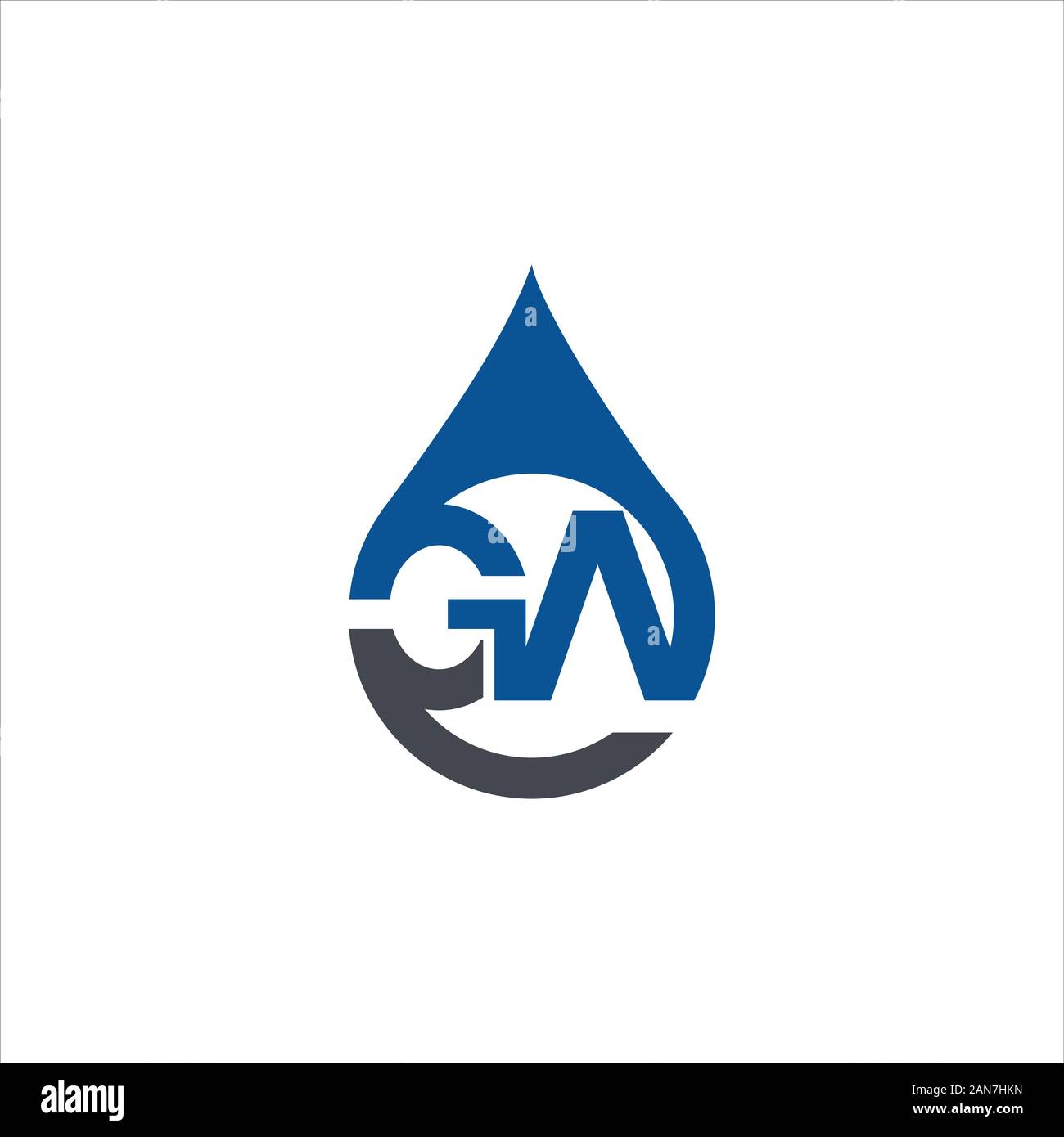 initial letter gaor ag logo vector design Stock Vector