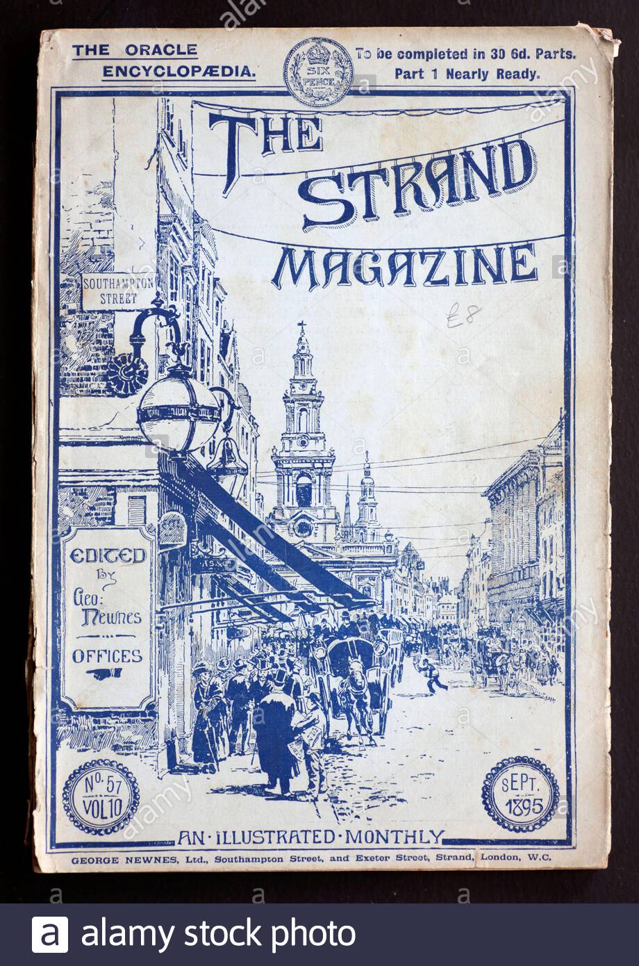The Strand Magazine illustrated monthly, it was published in the United Kingdom from 1891 until 1950, vintage copy from September 1895 Stock Photo