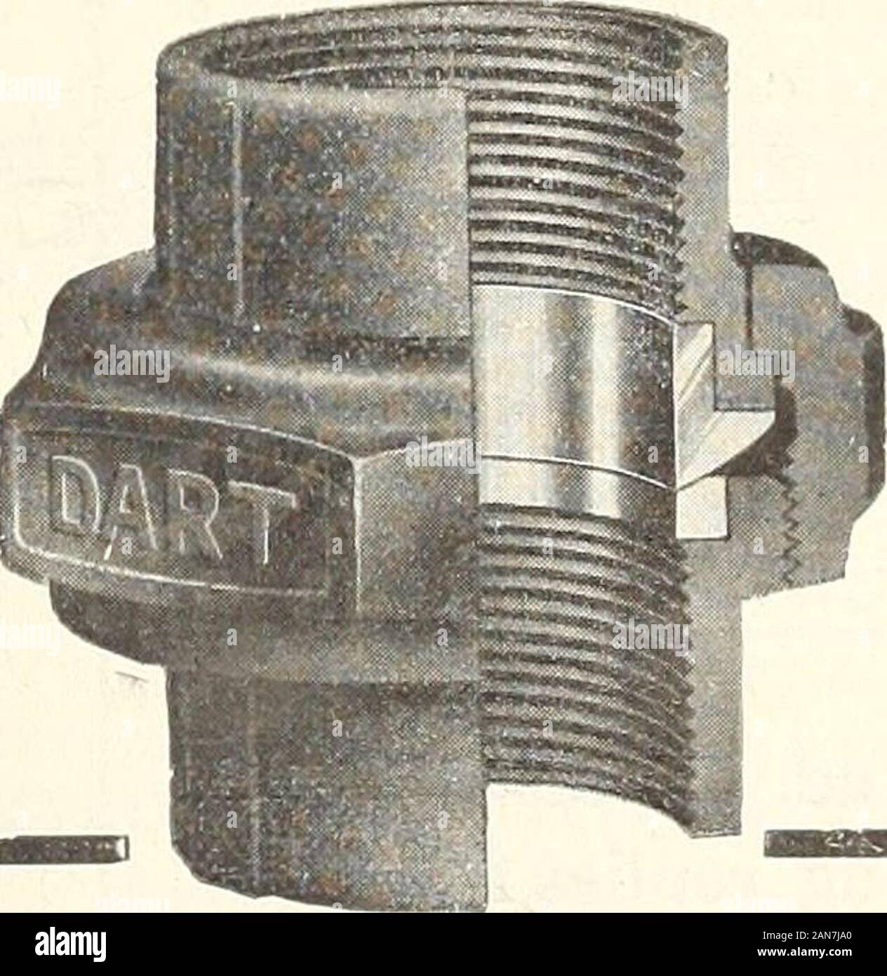 Mechanical Contracting Plumbing January December 1912 The Union That Neverleaks Or Corrodes Can Be Connected Time Aftertime Without Impairing Itsefficiency Will Stayperfectly Tight Untildeliberatelyloosened The Dart Unionmakes A Jointquickly