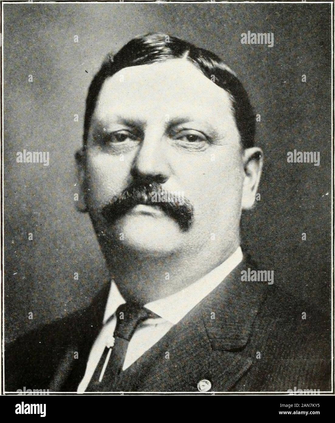Distinguished men of Philadelphia and of Pennsylvania . TAYLOR, FRED ^^., steamship agt. and broker; b. inPhila.; ed. in public schools: general manager, succeeding hisfather as pres. of Phila. Grain Elevator Co., in 1893; chargeof coal and shipping wharves, Phila. and Reading R. R., atPort Richmond, 1889 to 1898: and coal float of Phila anaReading R. R.. 1890 to 1898: connected with steamship linesoperating freight service between Phila. and English ports;president of Charles M. Taylors Sons, Inc., Steamship Agts.and Brokers, representing various steamship lines.. Marccau DICKWITZ, FERDIXAND Stock Photo