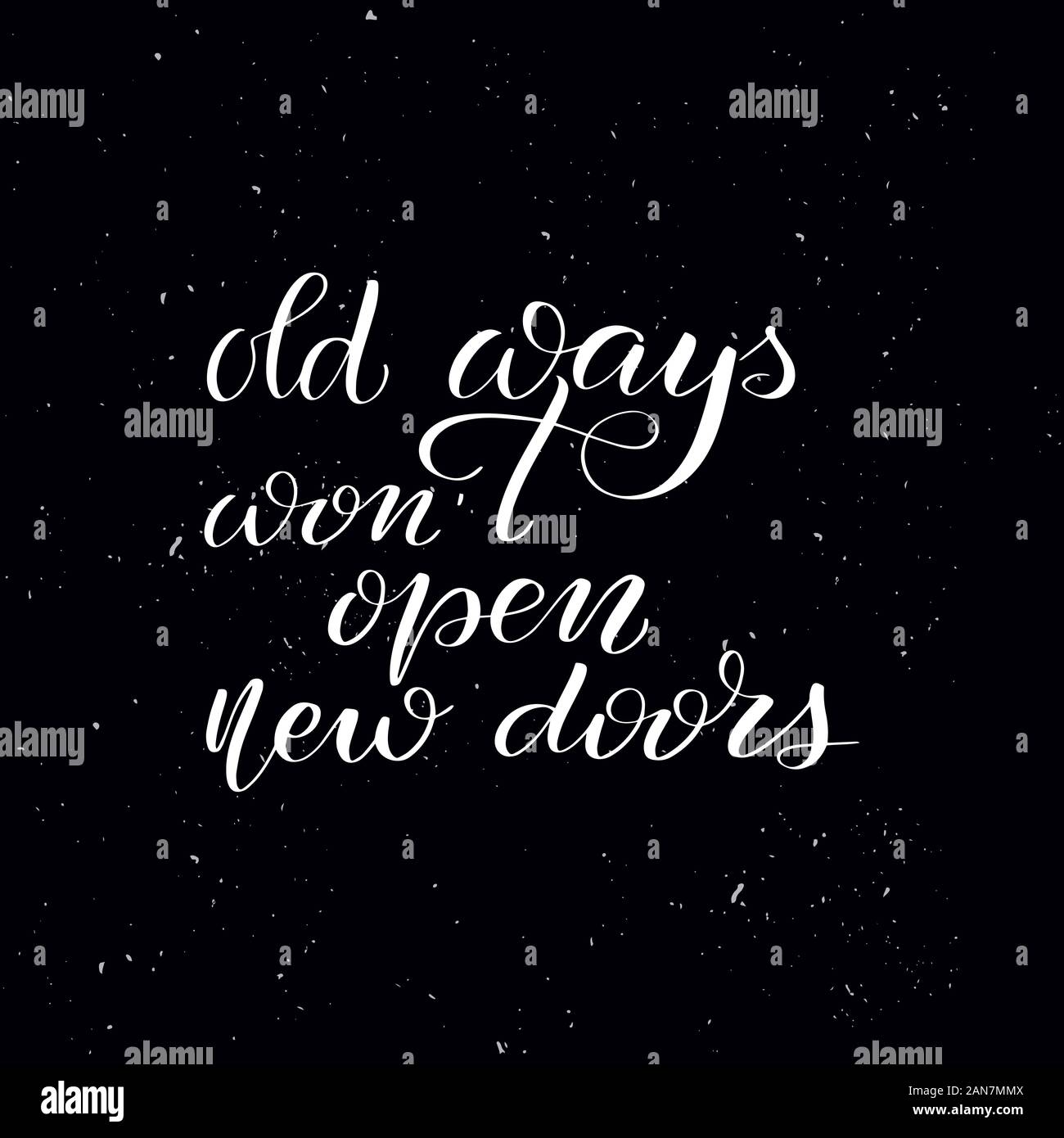 Handwritten calligraphy text, chalk on a blackboard Stock Vector Image ...