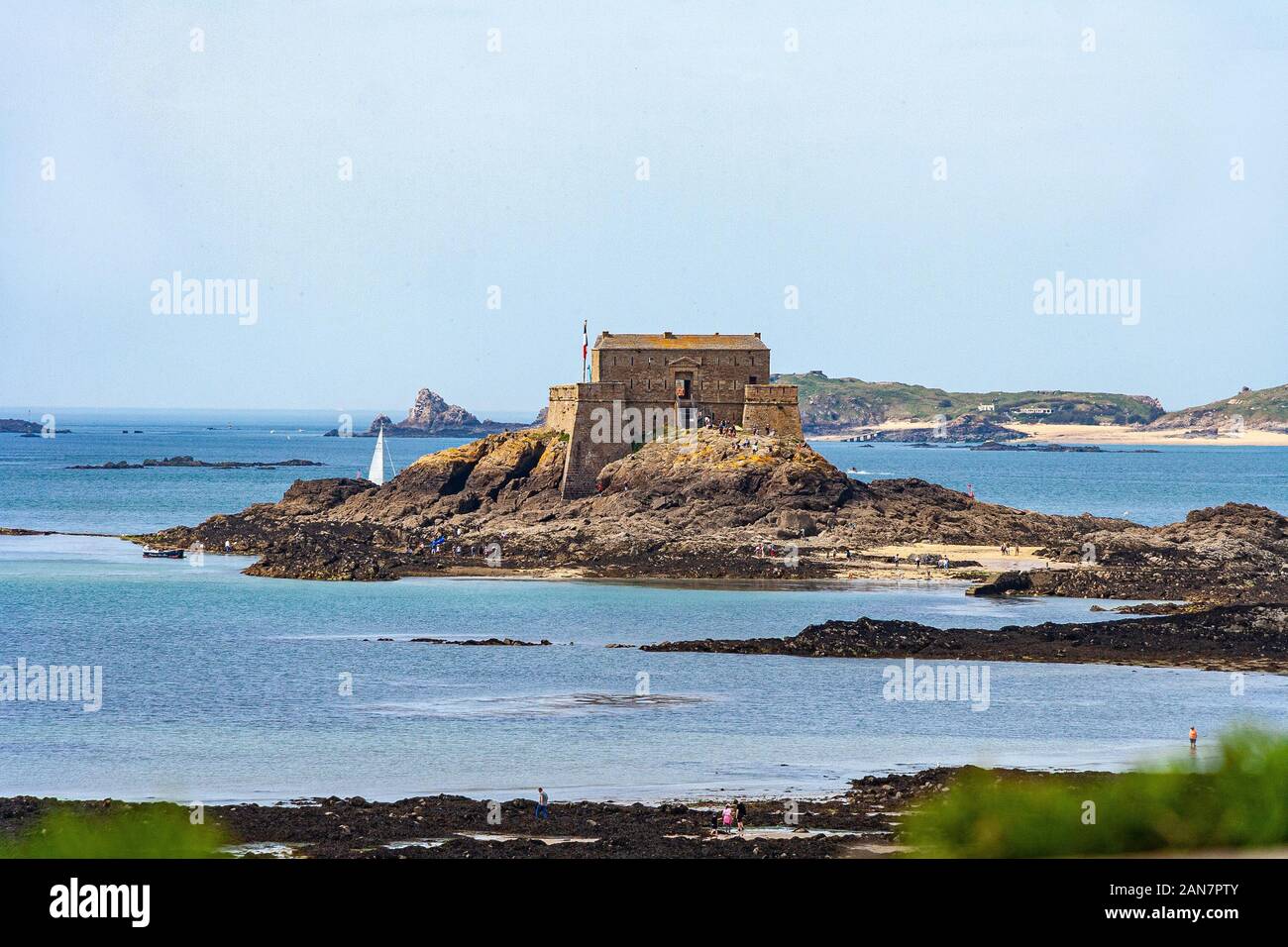 Fort National at Saint Malo Stock Photo