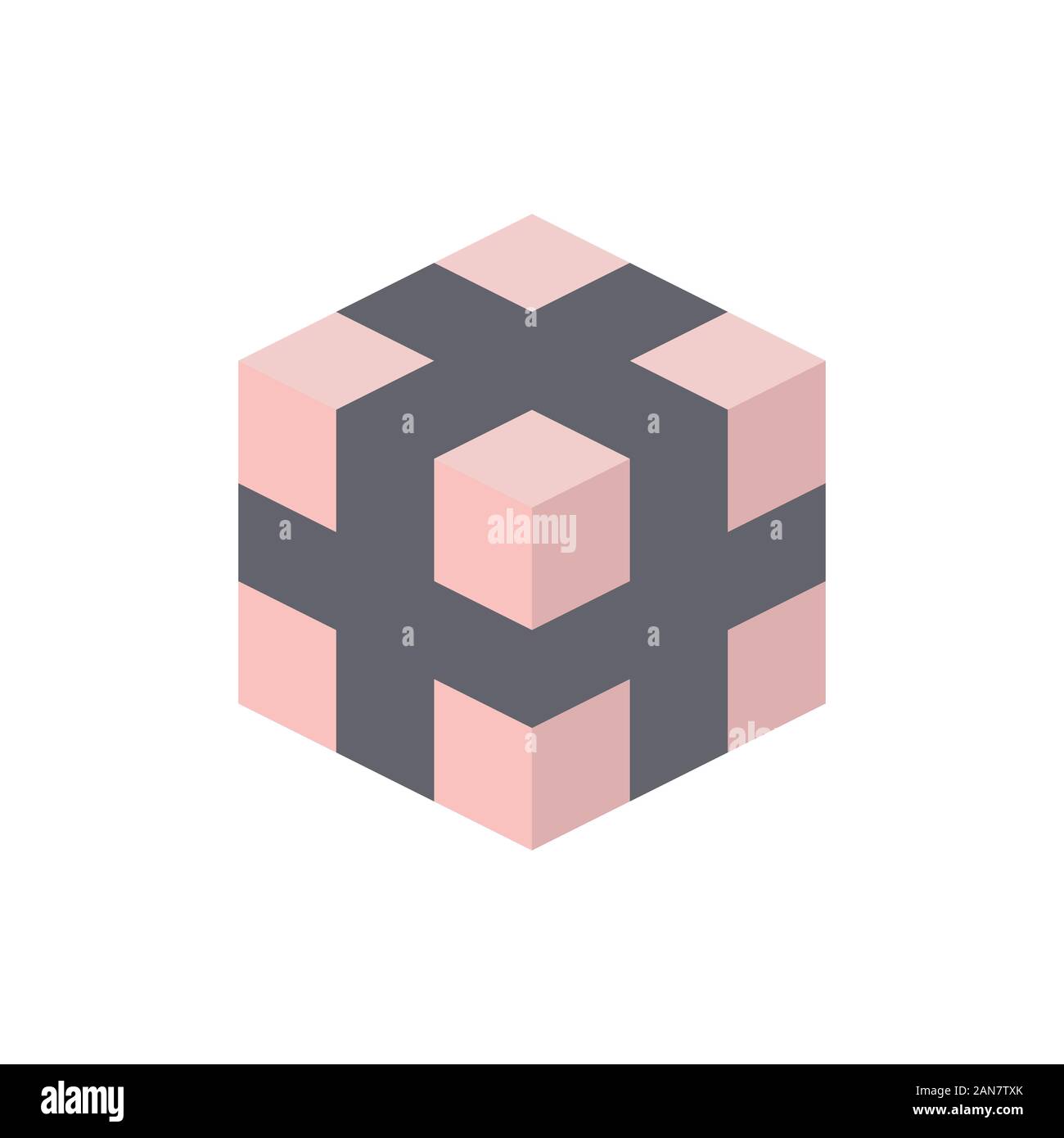 Unique logo which can help your business to grown up Stock Vector