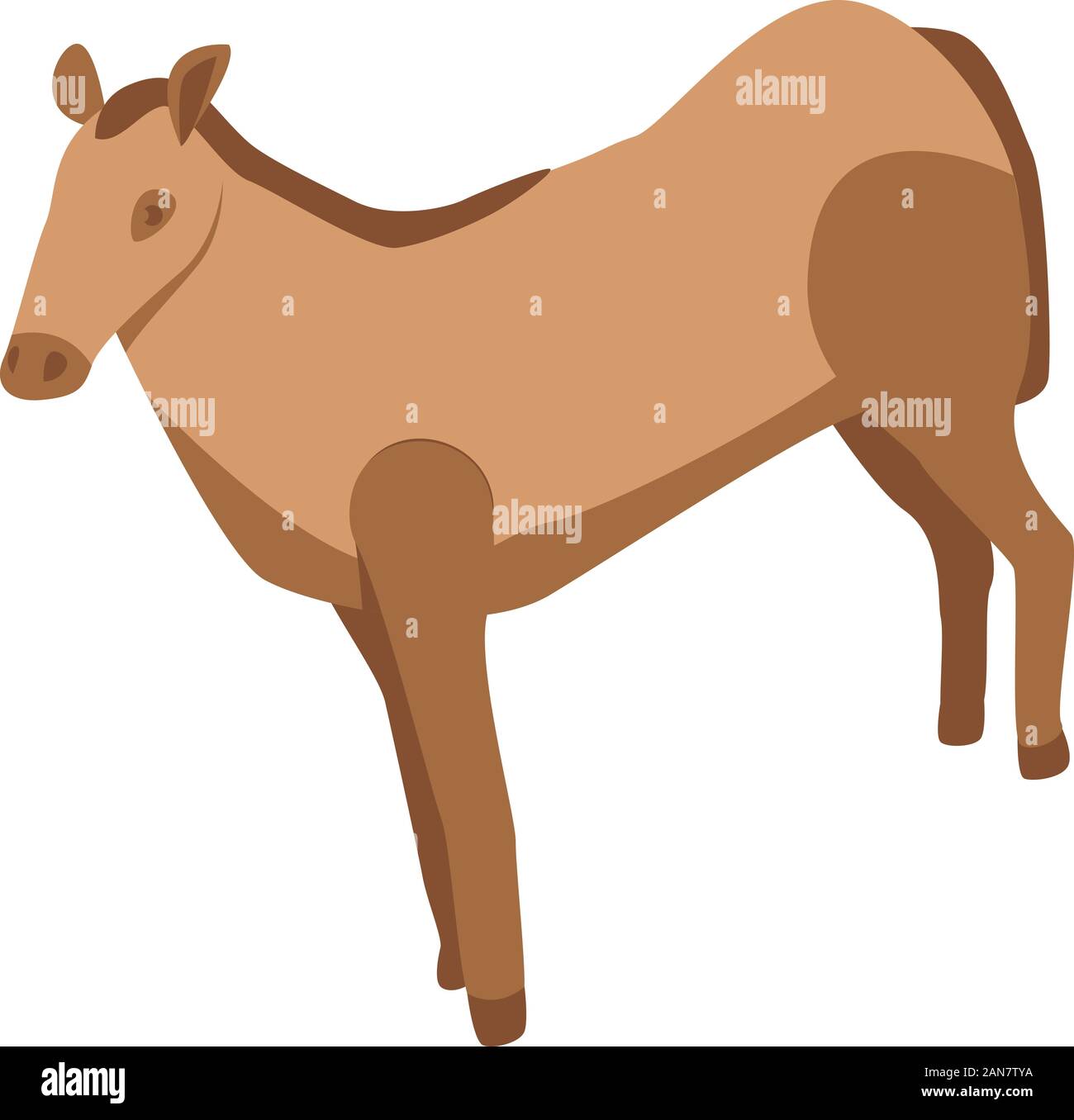 Derby horse icon, isometric style Stock Vector