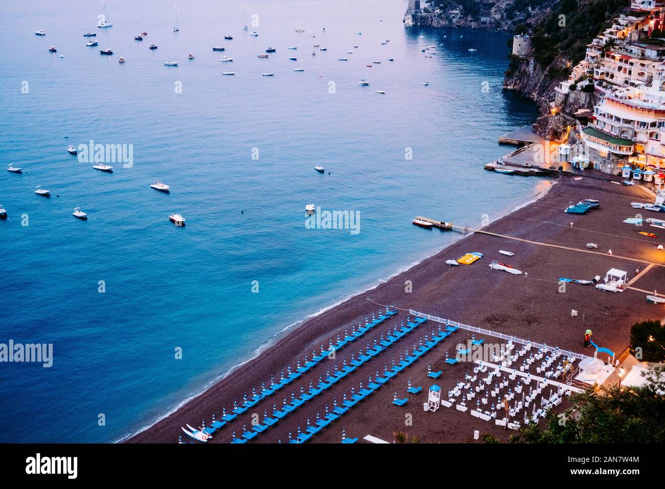 The city of Positano, Amalfi Coast, Italy Stock Photo