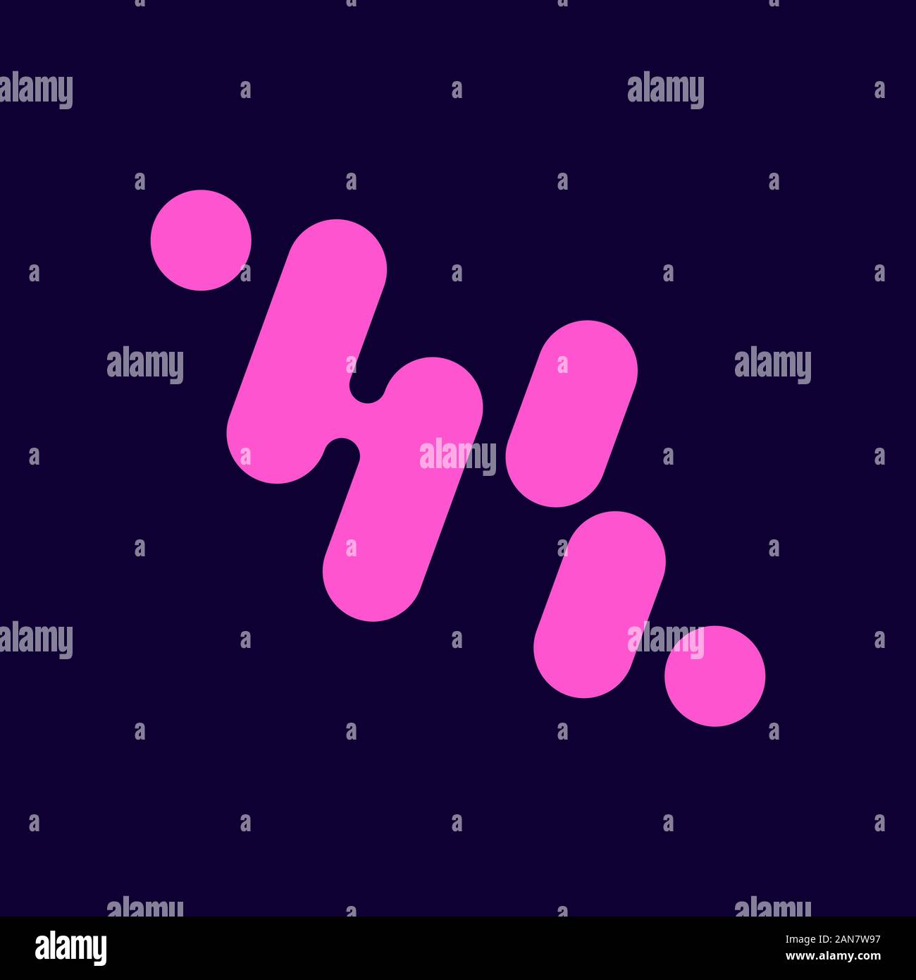 Technology and digital abstract connection vector logo. EPS 10 Stock Vector