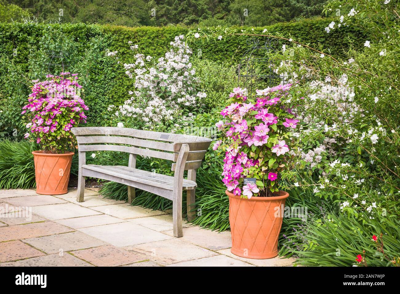 Planters Bench Stock Photos Planters Bench Stock Images Alamy