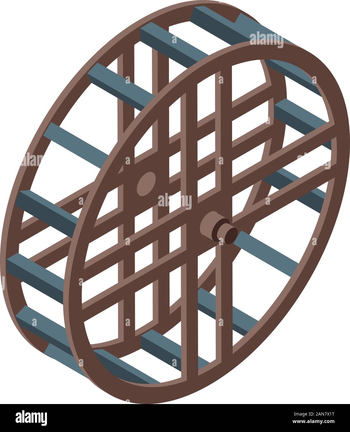 Rural water mill icon, isometric style Stock Vector Image & Art - Alamy