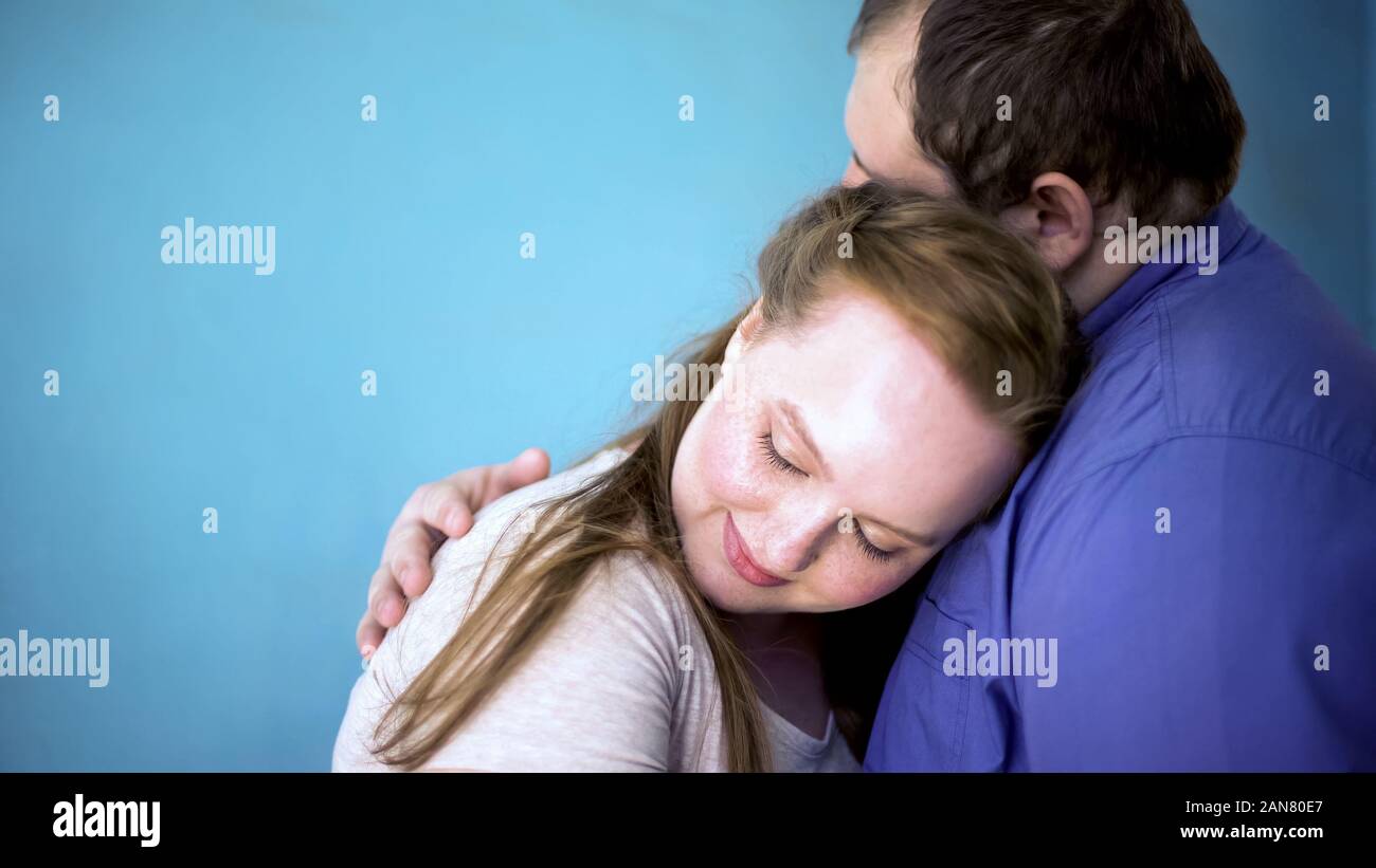Sweet couple planning, romantic feelings, soul affection Stock Photo - Alamy