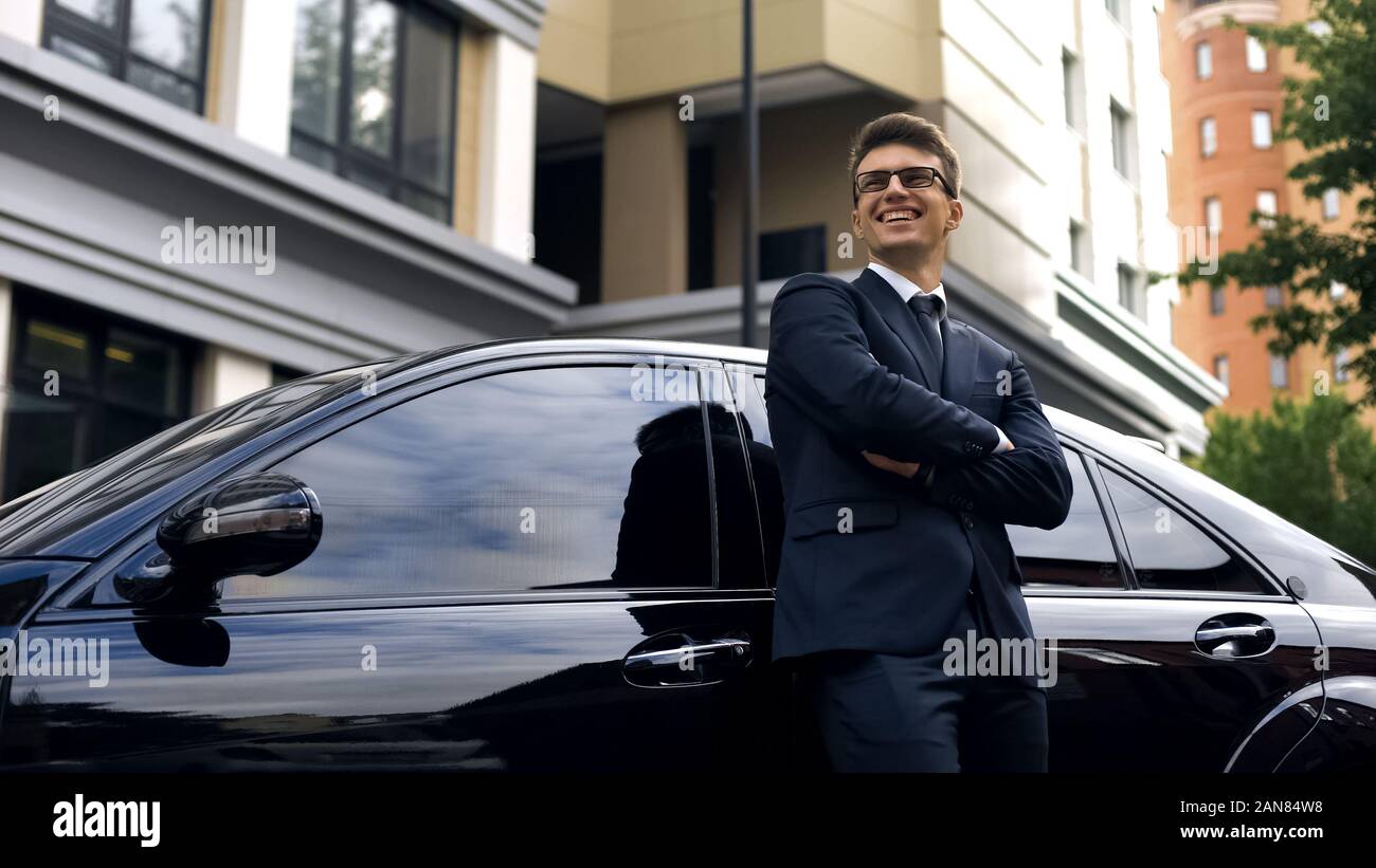 Attractive expensive car man hi-res stock photography and images - Alamy