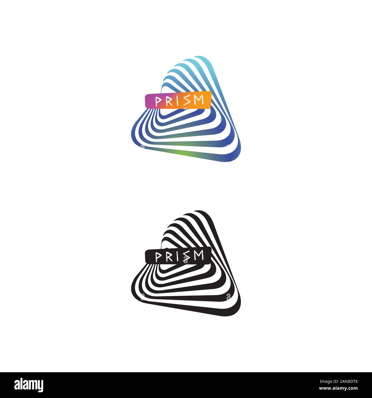 Unique logo which can help your business to grown up Stock Vector