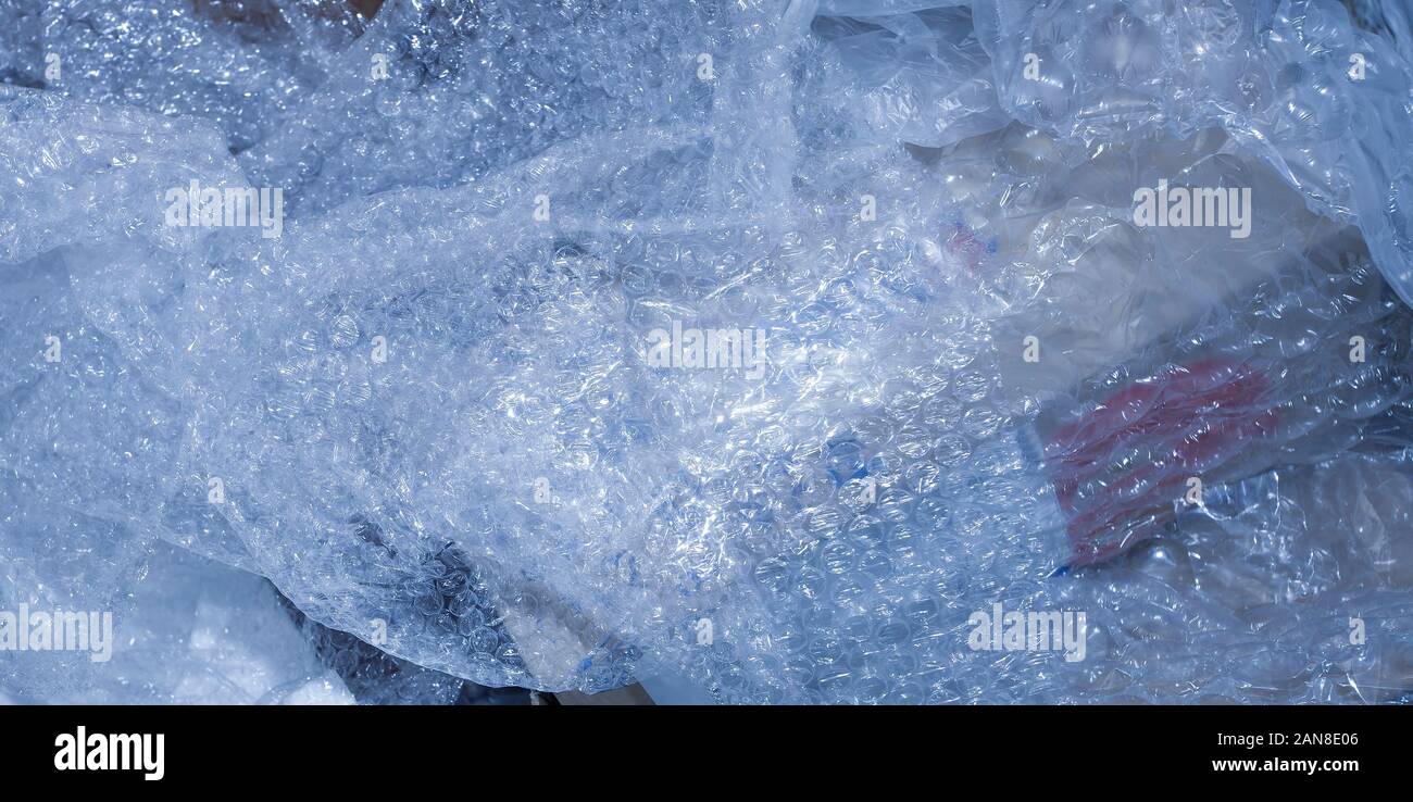 bubble wrap for plastic packaging. eco recycle concept Stock Photo Alamy