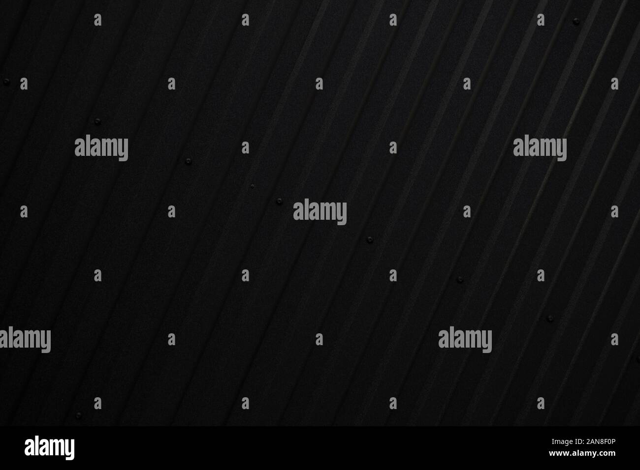 Black Corrugated Metal Sheet Texture Surface Of The Wall Galvanize Steel Background Stock Photo Alamy