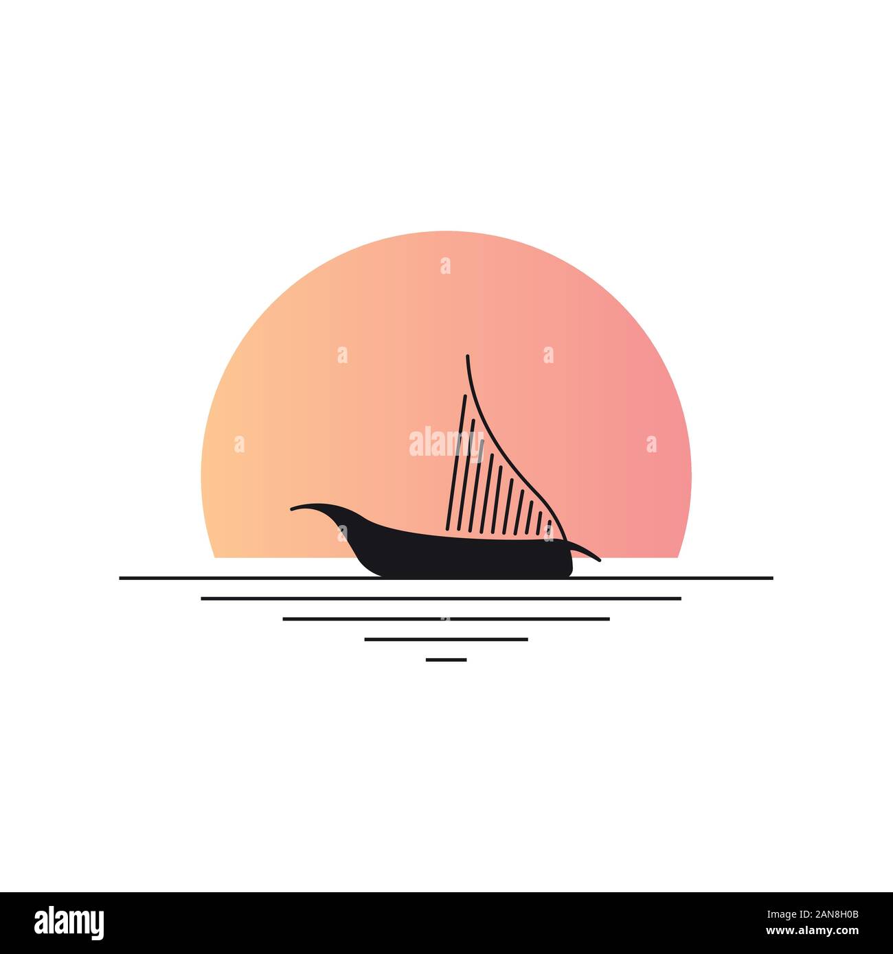 Unique logo which can help your business to grown up Stock Vector