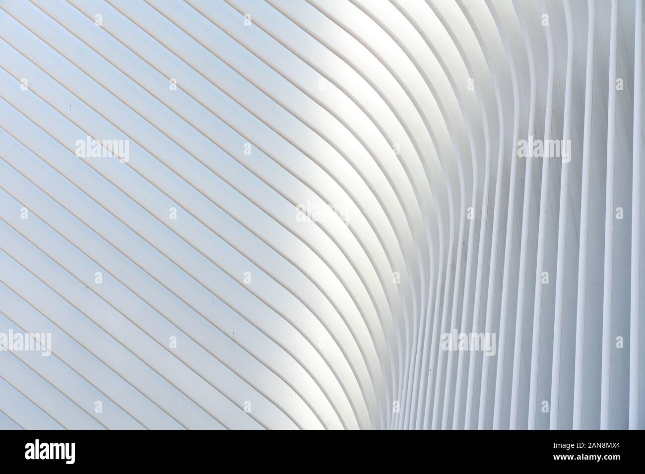 WTC Station Oculus Roof Structure Stock Photo